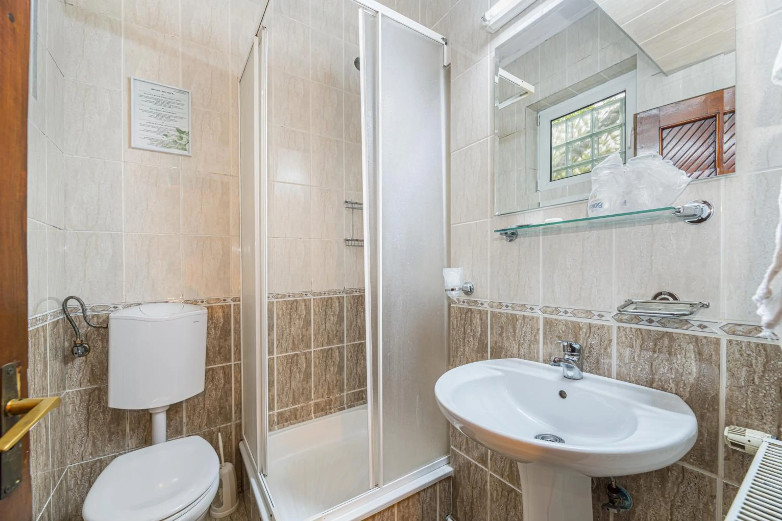 Shower in Pension Casa Bradul