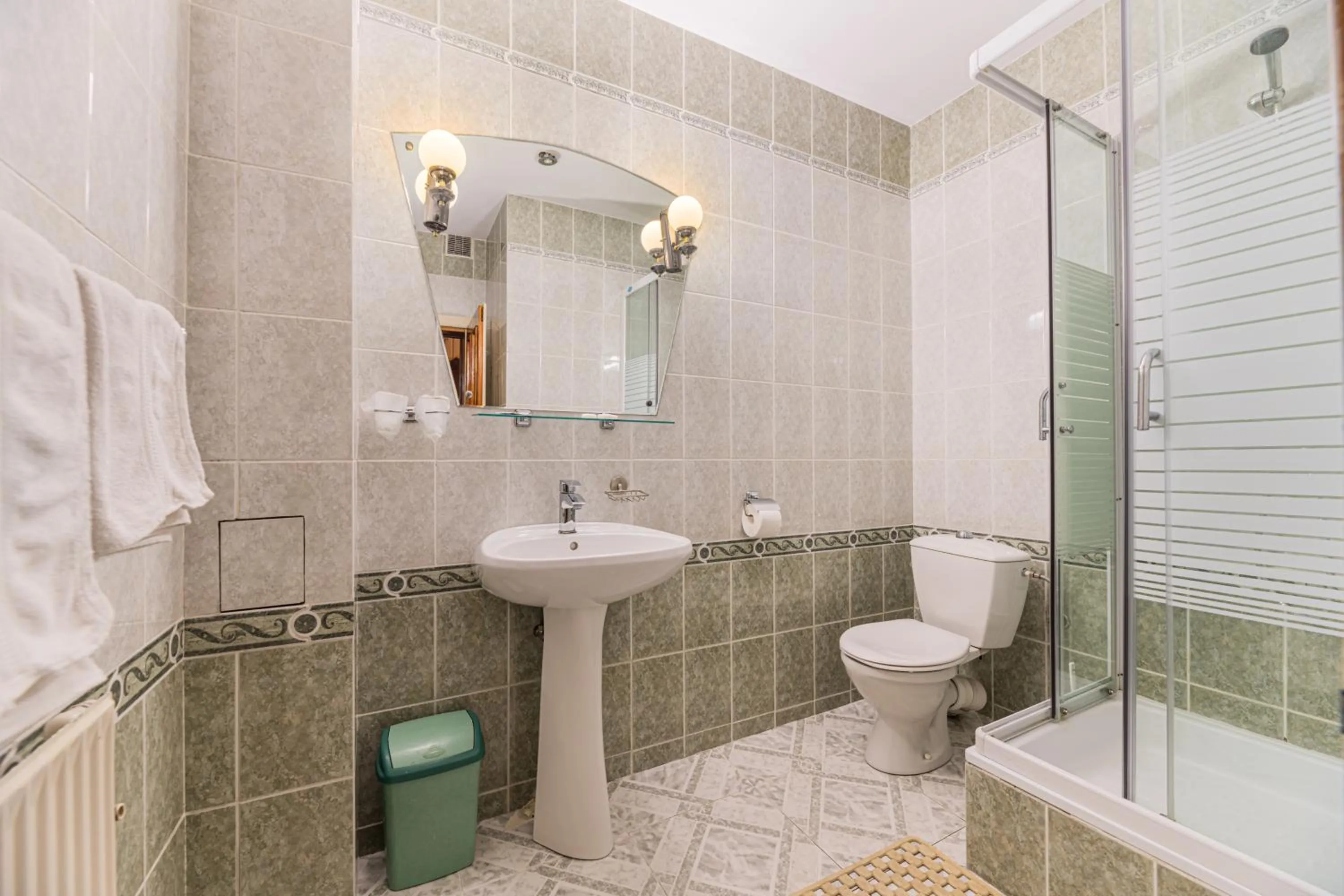 Shower in Pension Casa Bradul