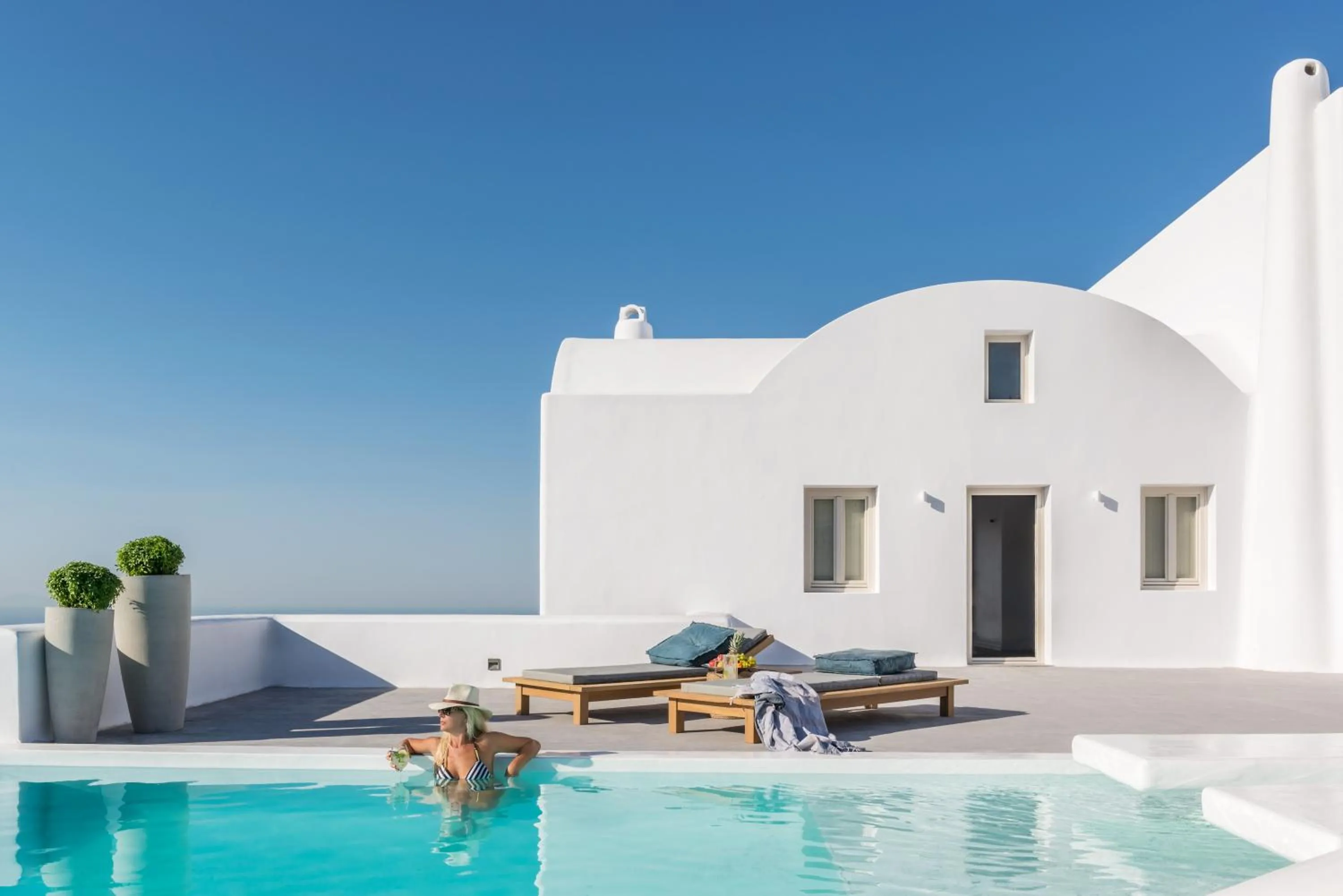 Swimming pool in White & Co Exclusive Island Villas