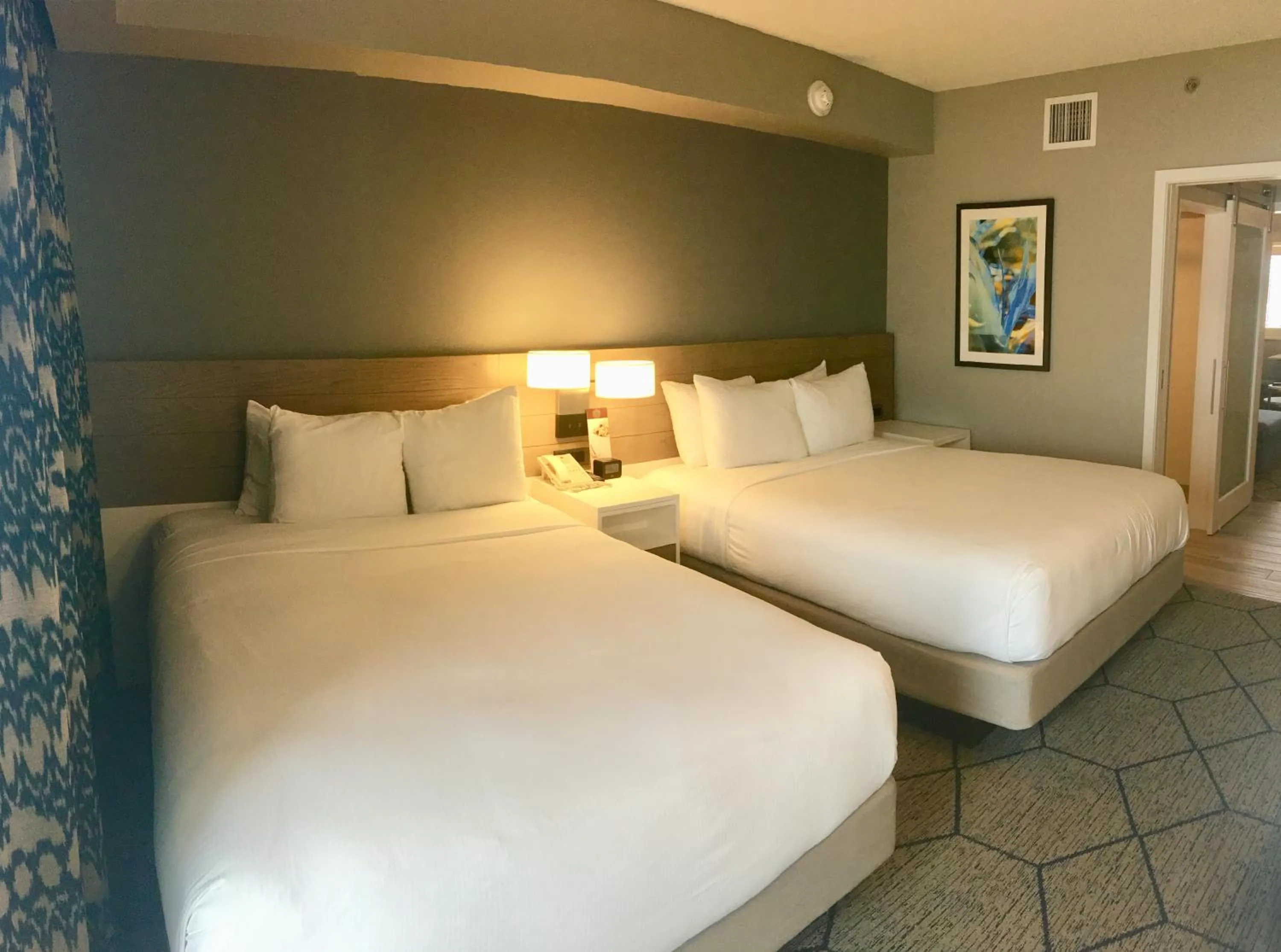 Bed in DoubleTree Suites by Hilton Melbourne Beach Oceanfront