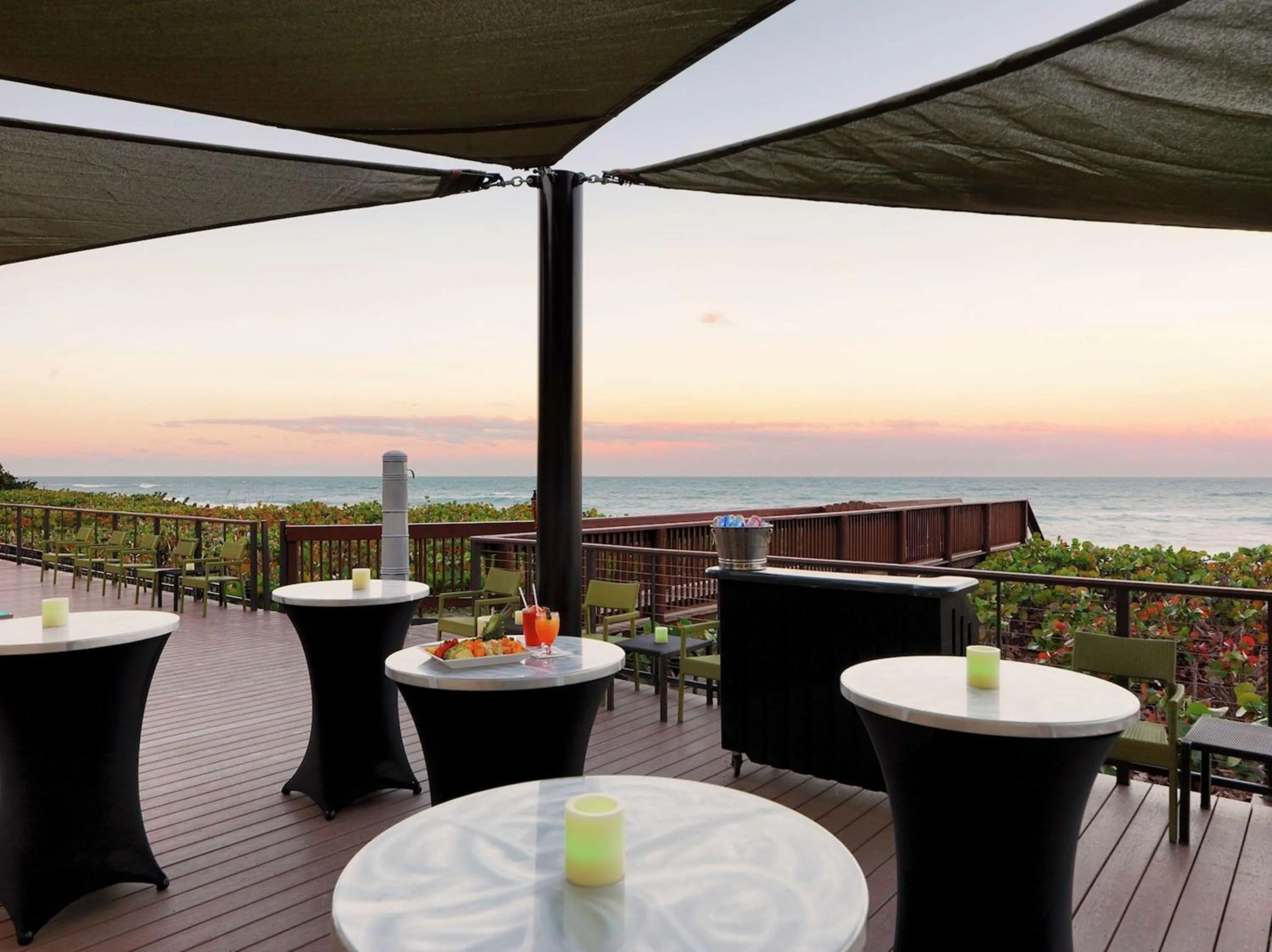 Patio in DoubleTree Suites by Hilton Melbourne Beach Oceanfront