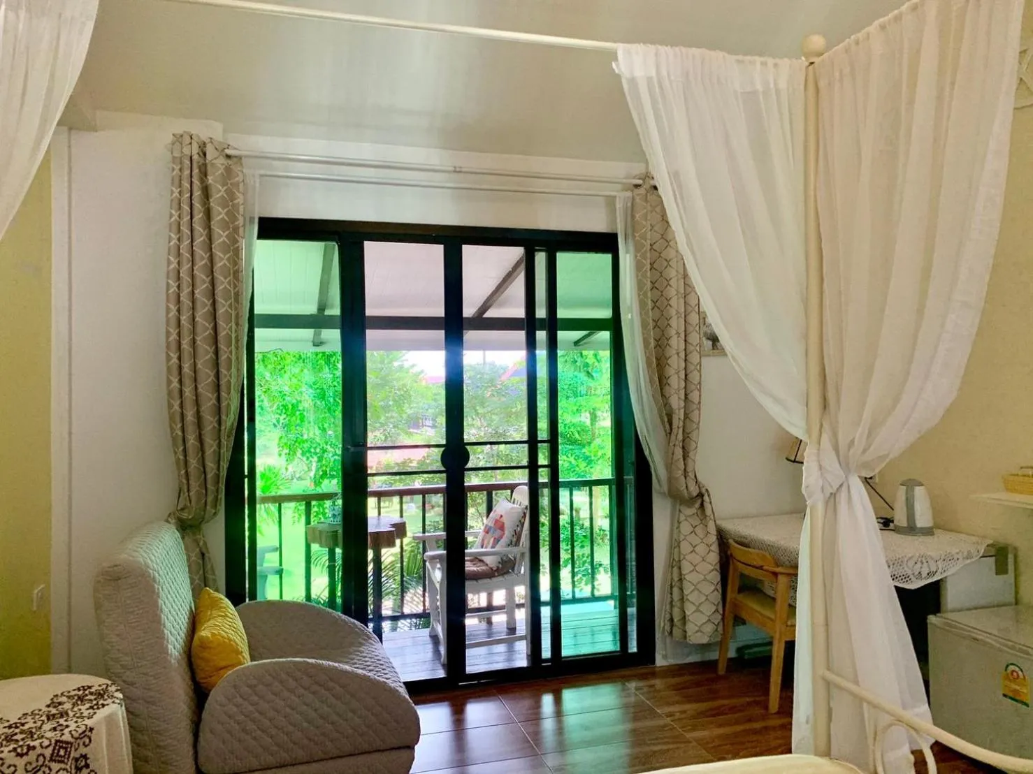 Balcony/Terrace in Nan Rim Nam Resort