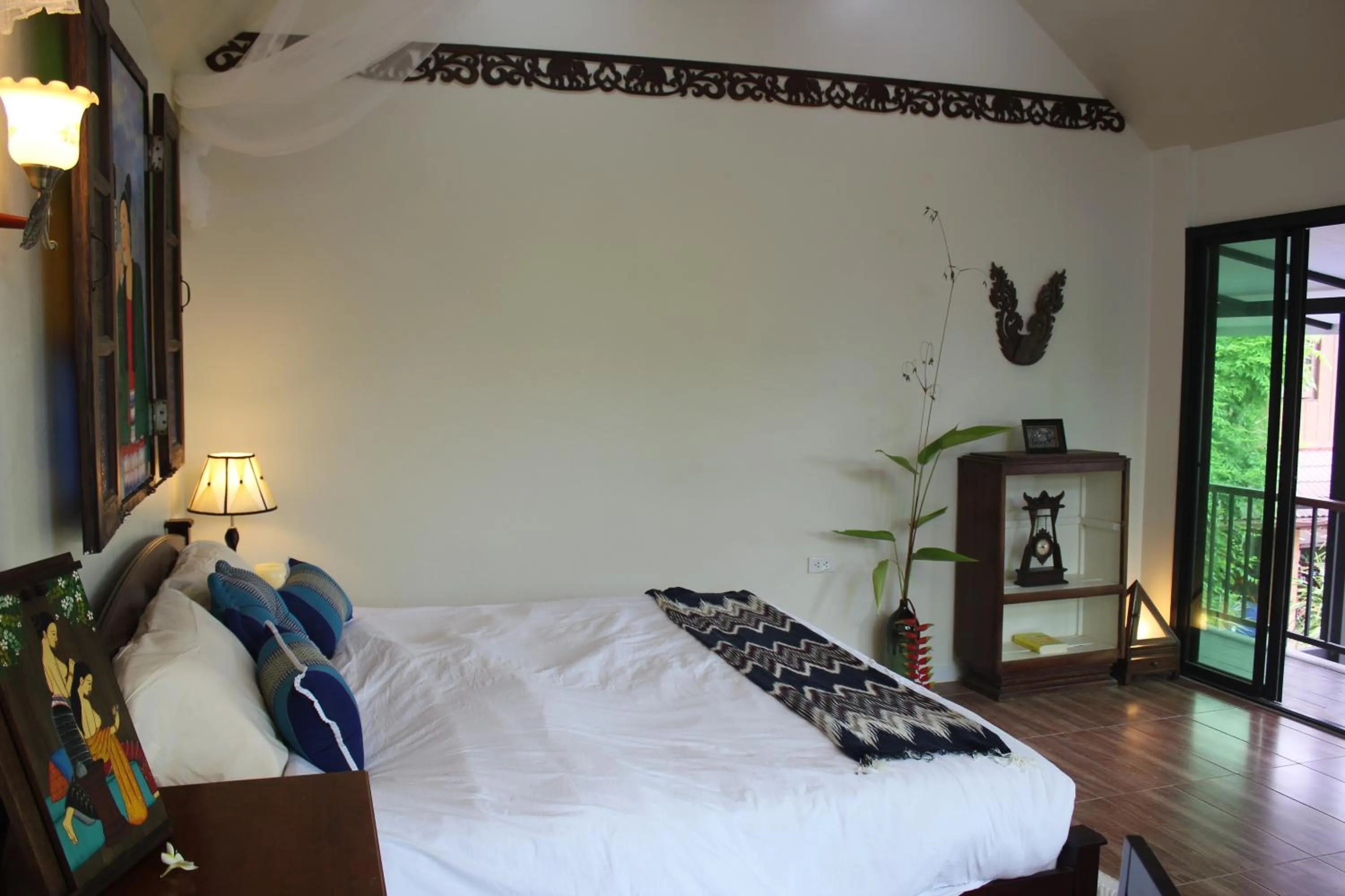 Bed in Nan Rim Nam Resort