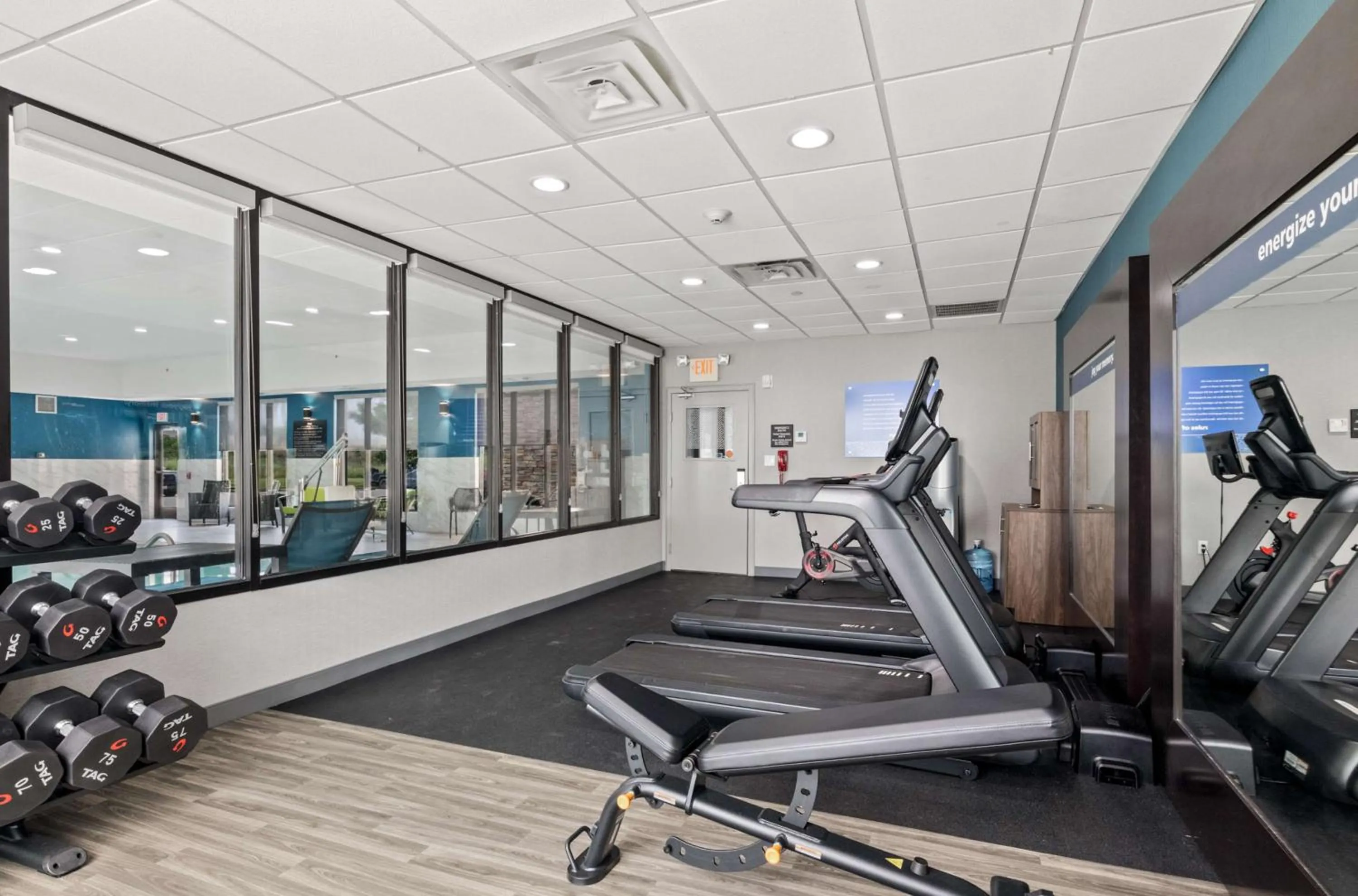 Fitness centre/facilities in Hampton Inn & Suites Mount Pleasant