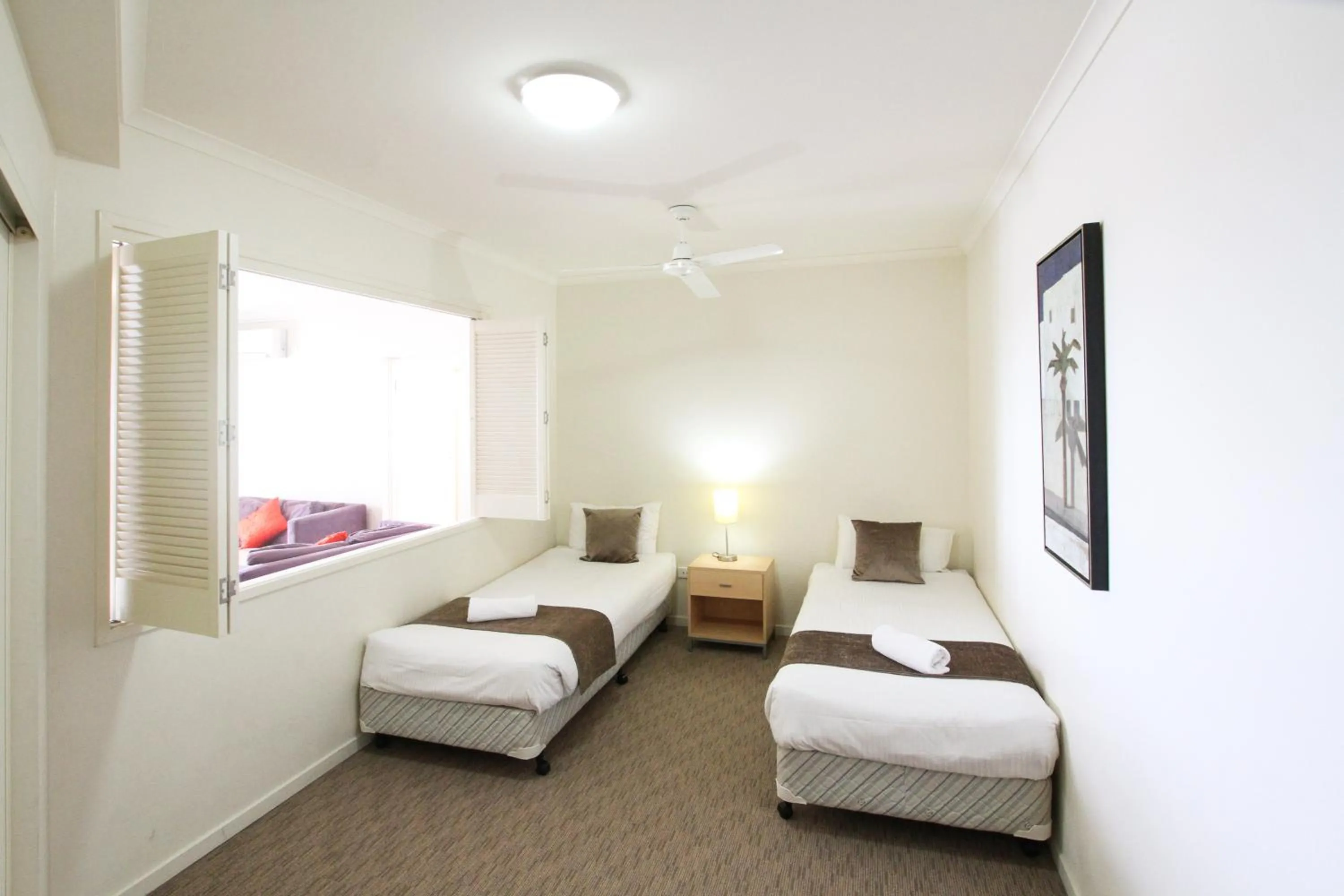 Bedroom, Bed in Caloundra Central Apartment Hotel Official
