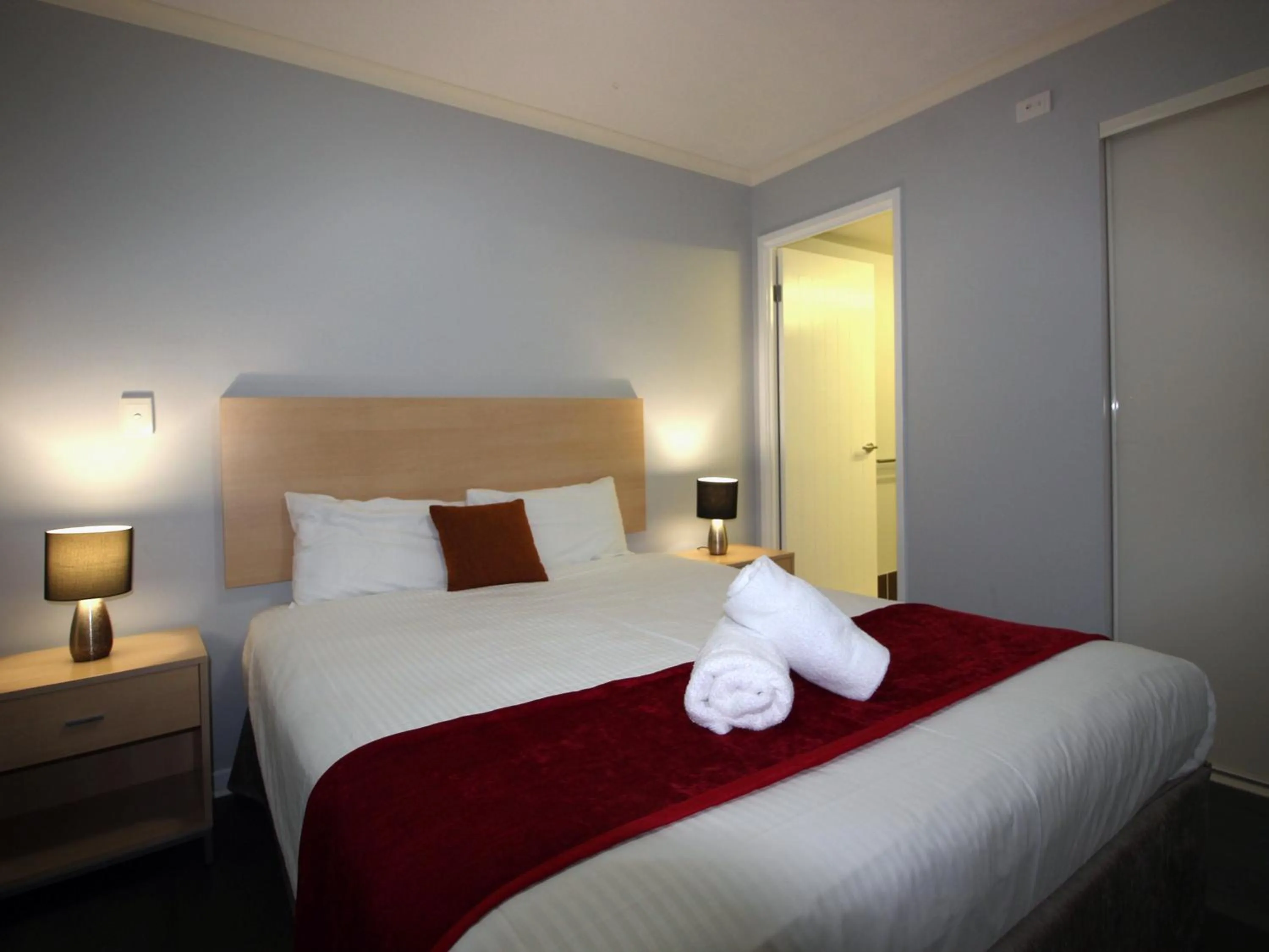 Bedroom, Bed in Caloundra Central Apartment Hotel Official