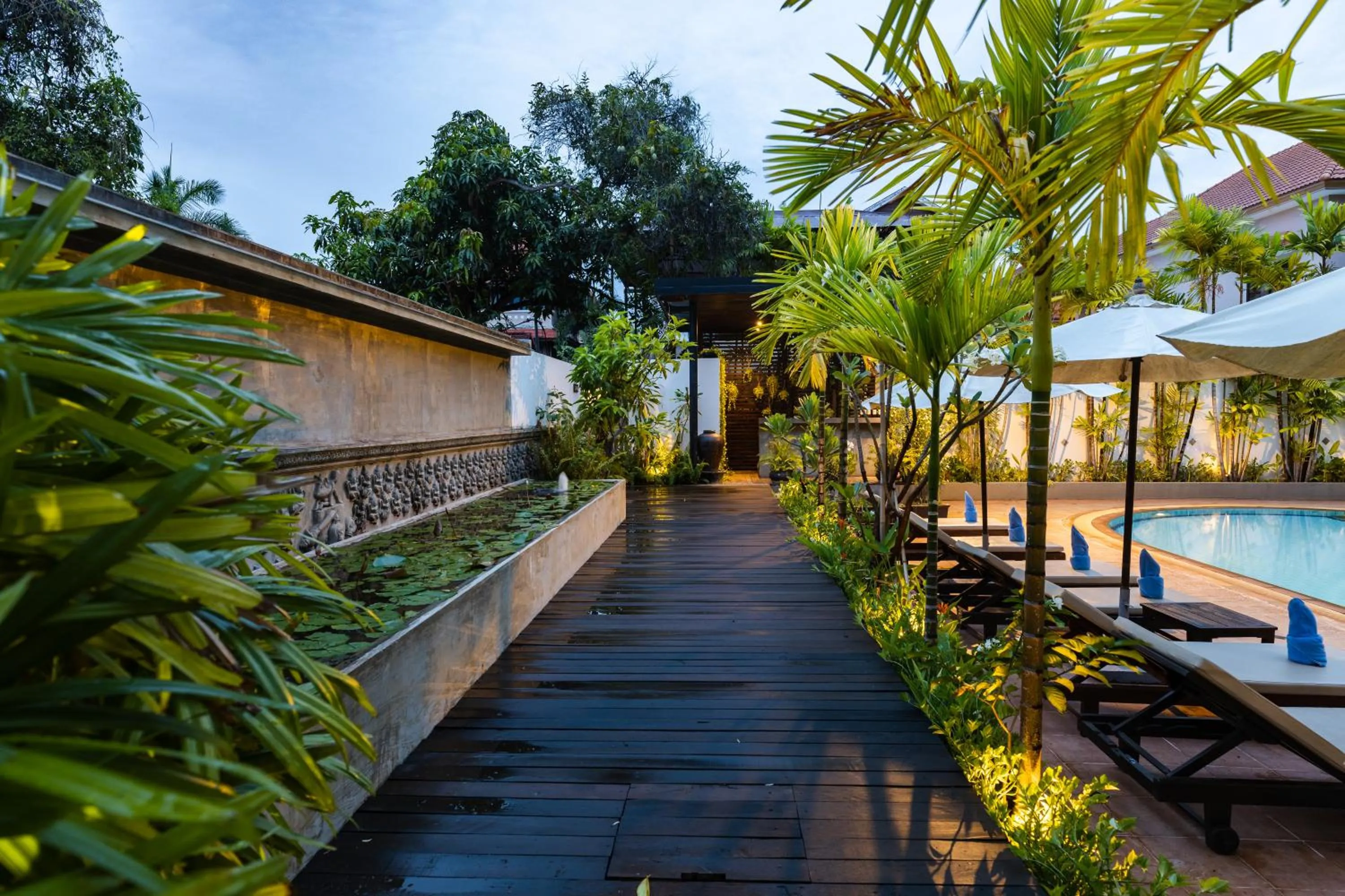 Pool view in Kingdom Angkor Hotel