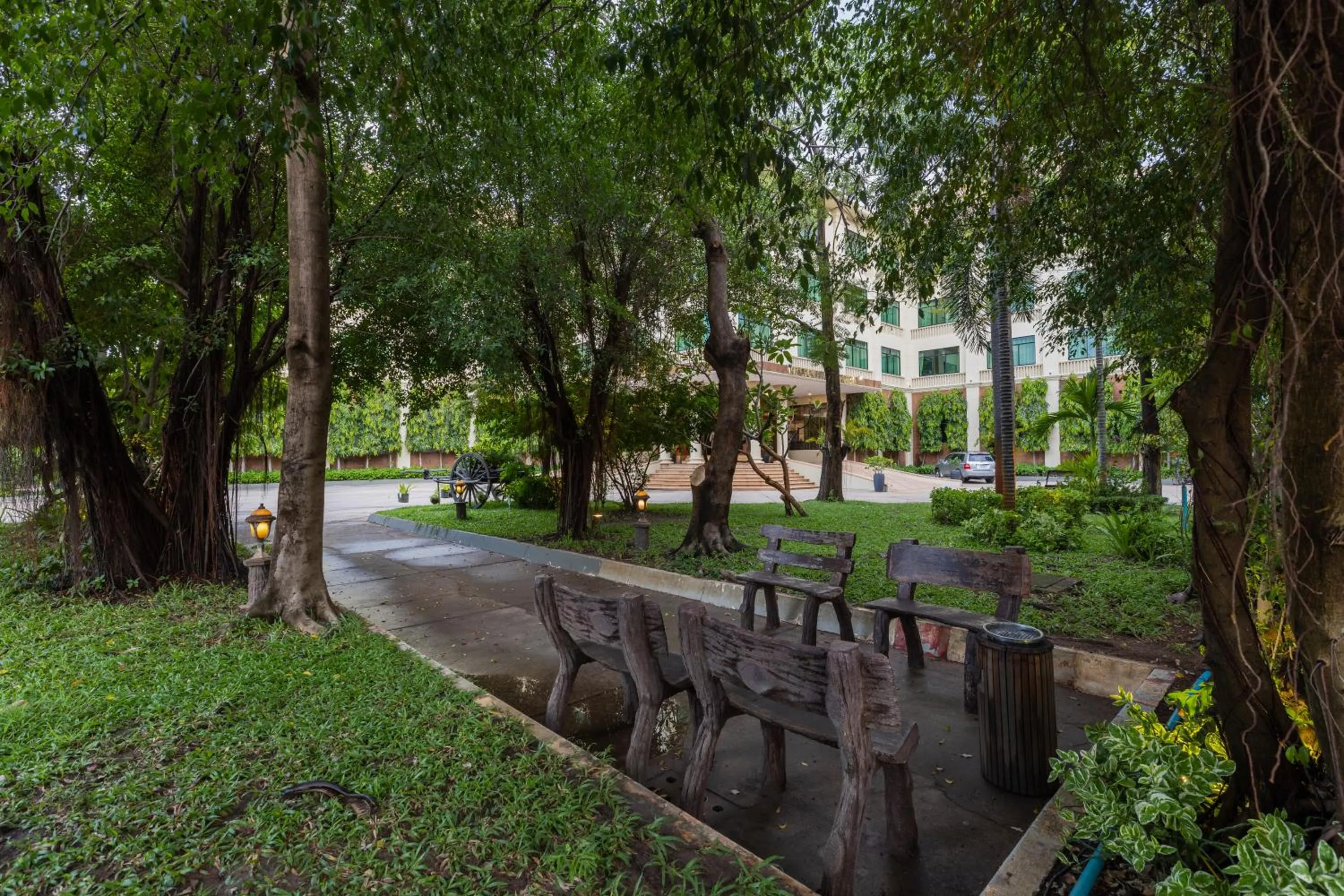 Garden view in Kingdom Angkor Hotel