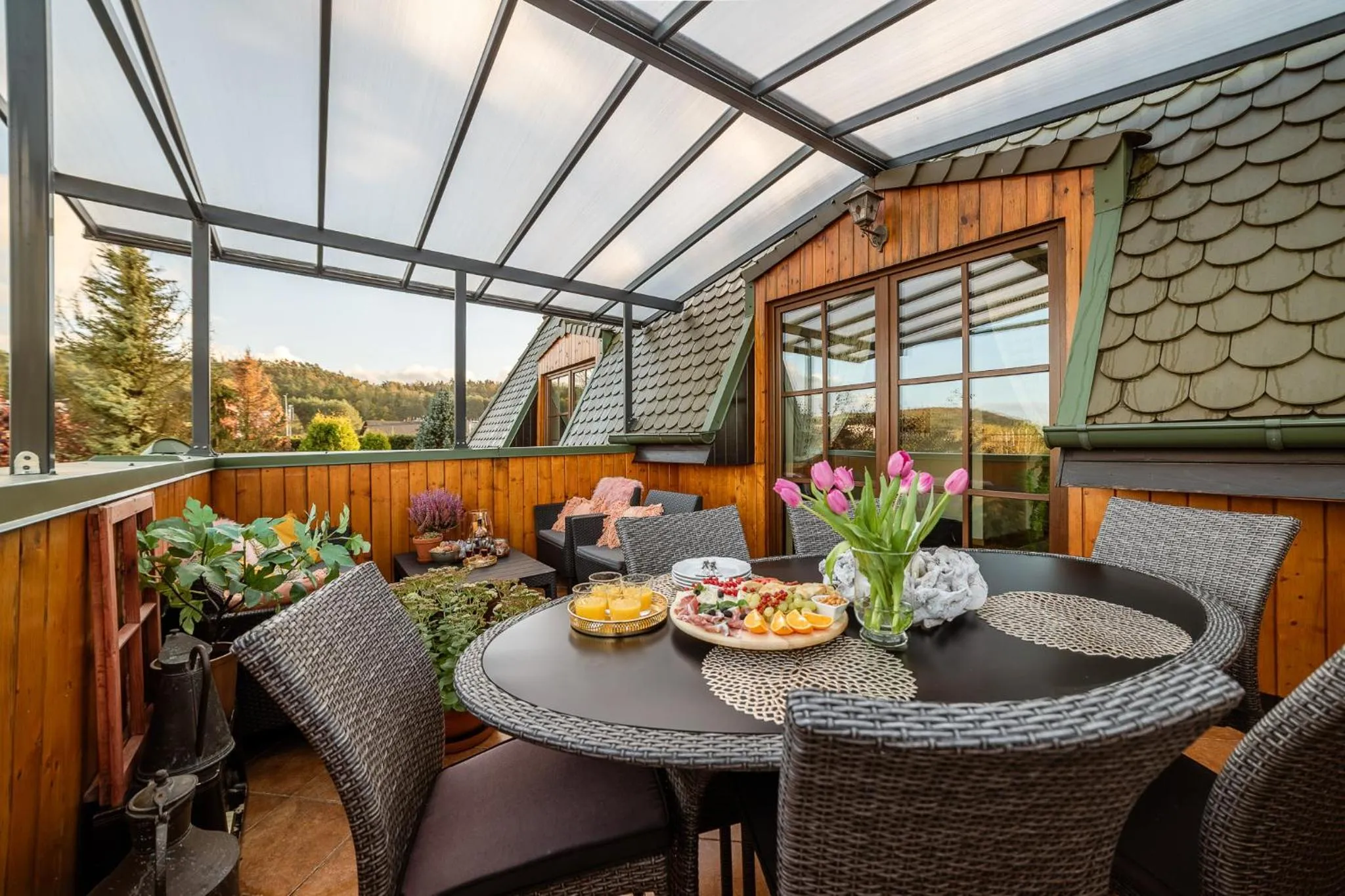 Balcony/Terrace in RetroHouse - wypoczynek dla dorosłych, B&B