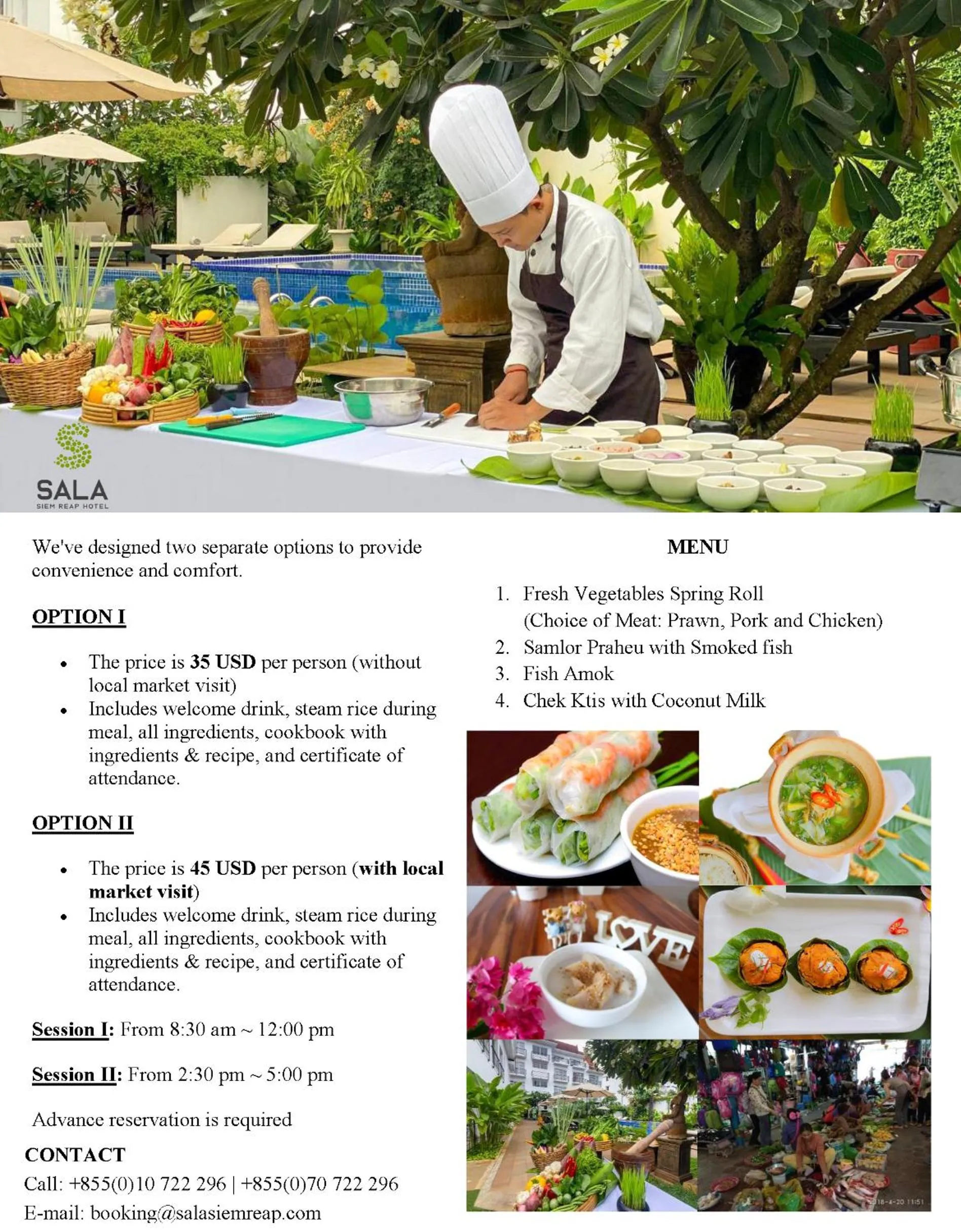 Food in Sala Siem Reap Hotel