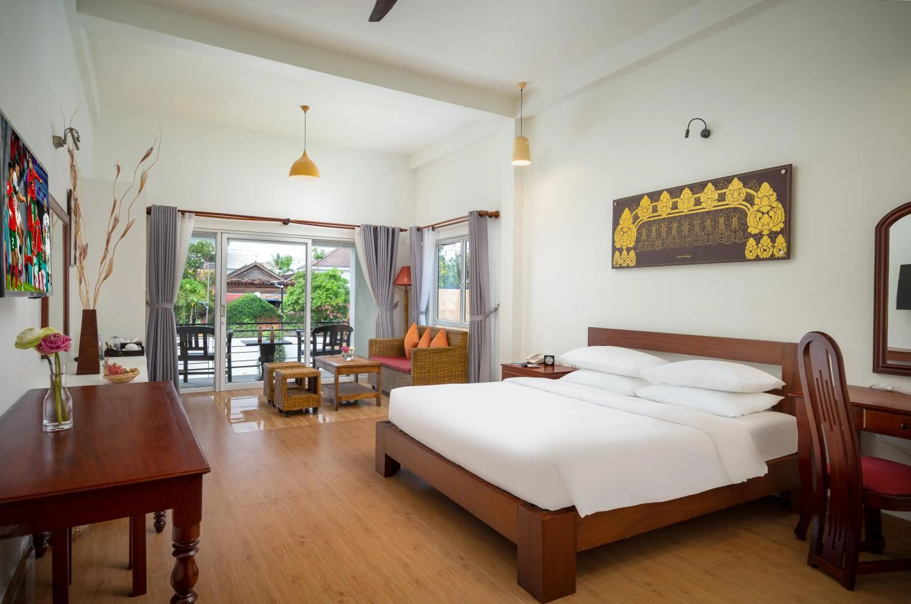 Bed in Sala Siem Reap Hotel