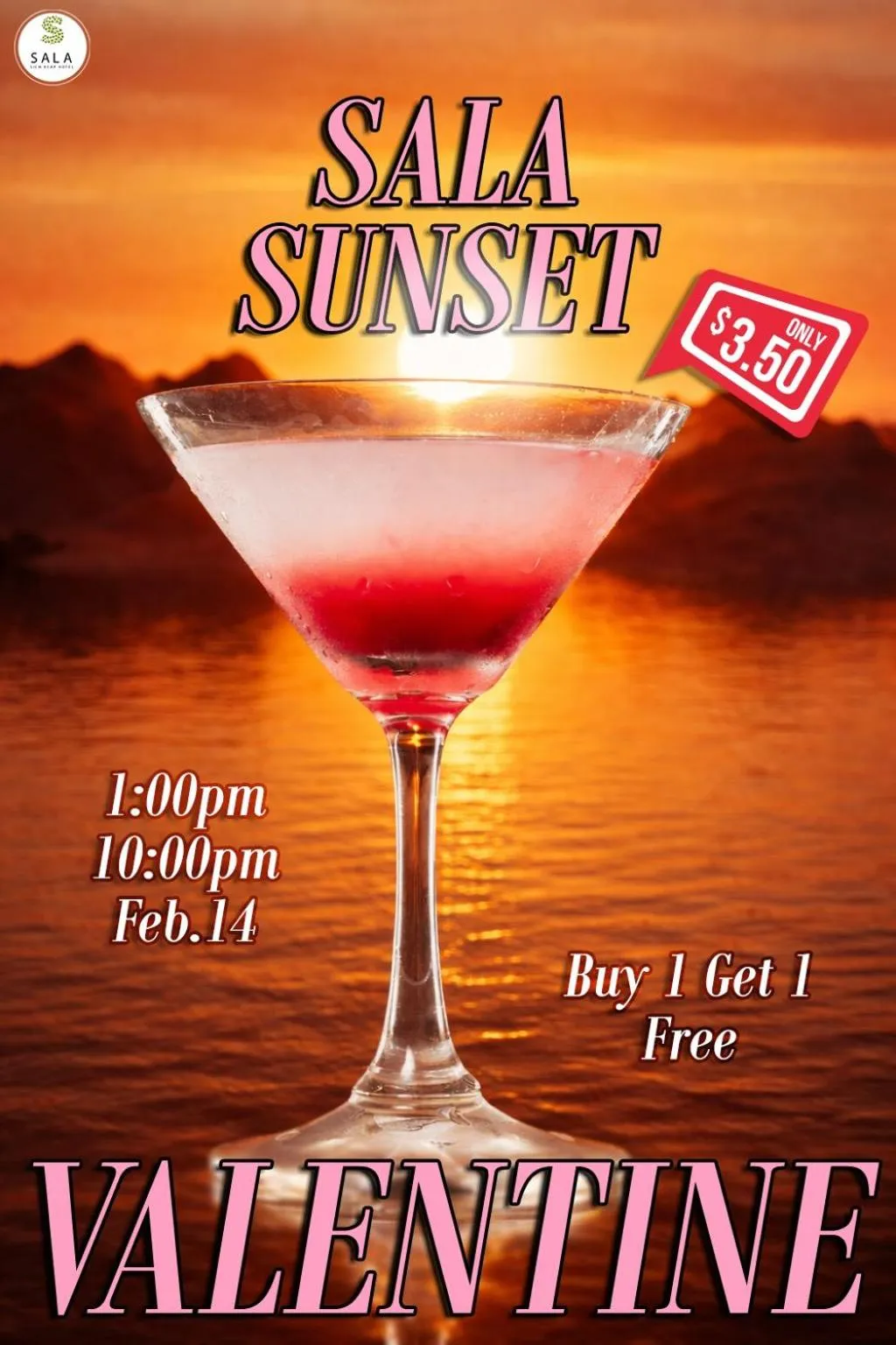 Drinks in Sala Siem Reap Hotel