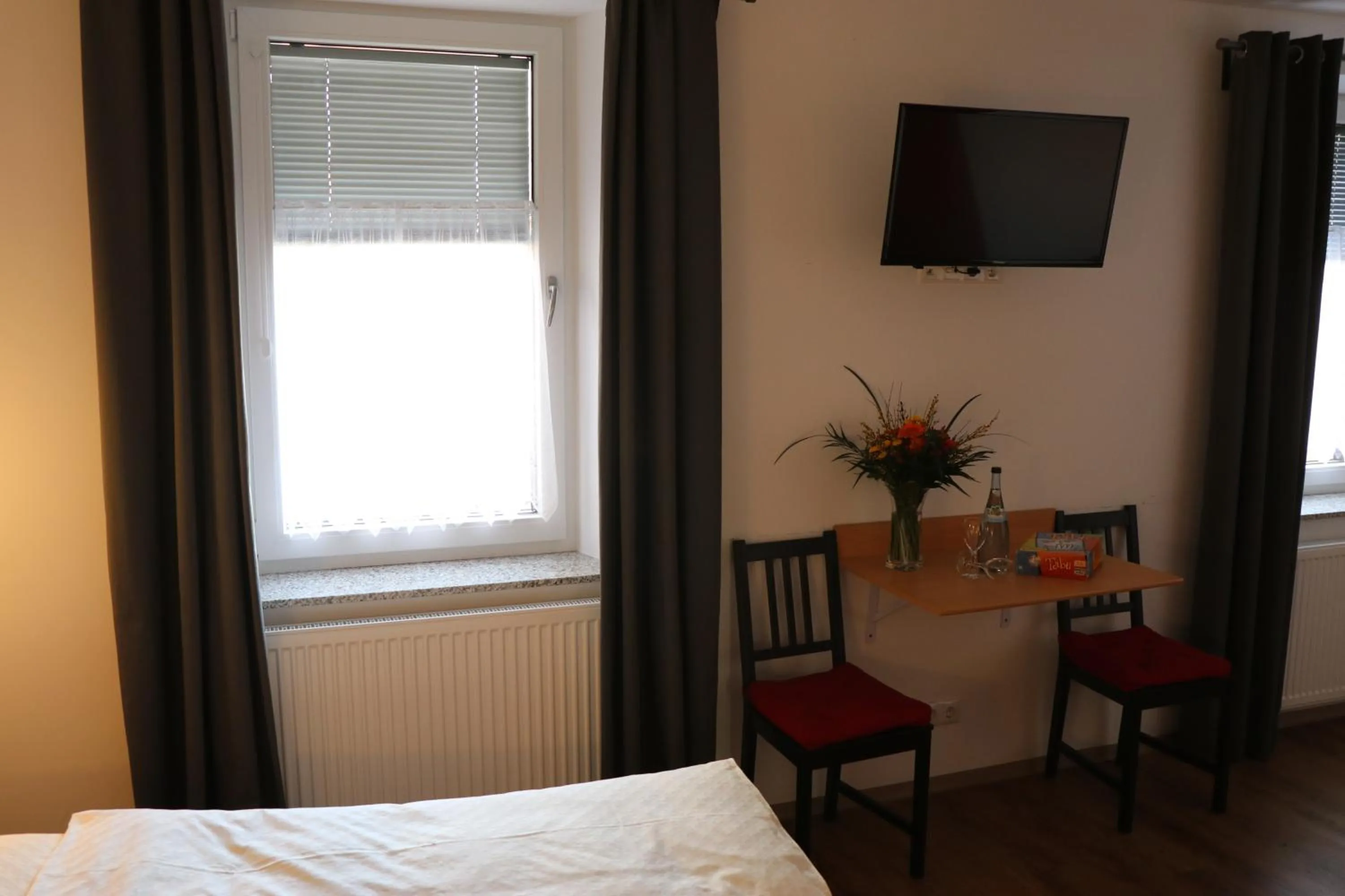 Seating area, Bed in Gasthof Post