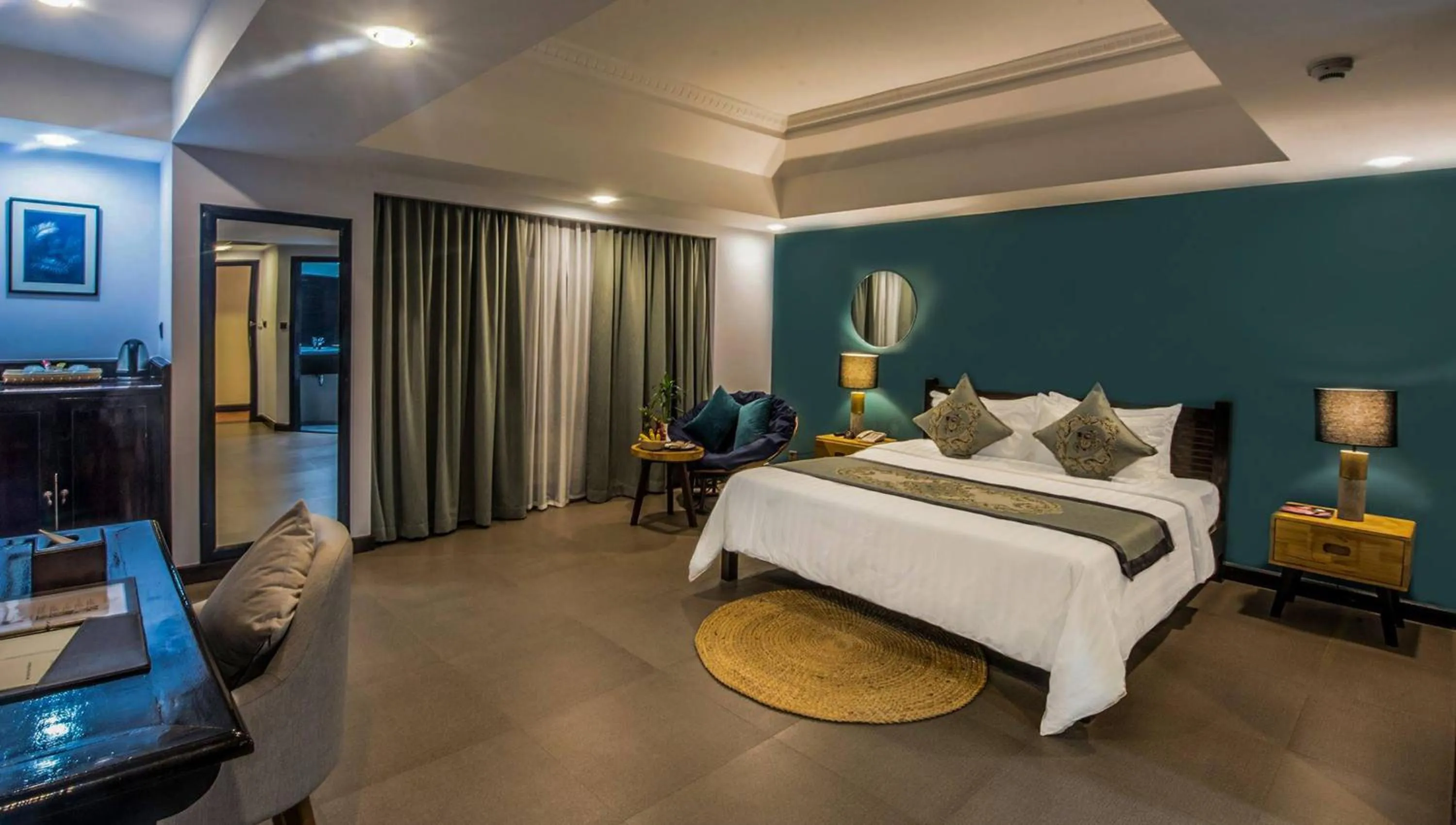 Photo of the whole room, Bed in Sokchea Angkor Hotel