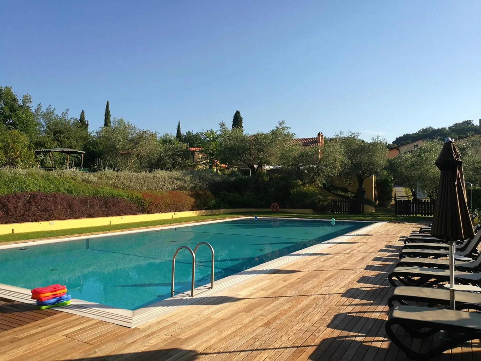 Patio in La Torre wine resort