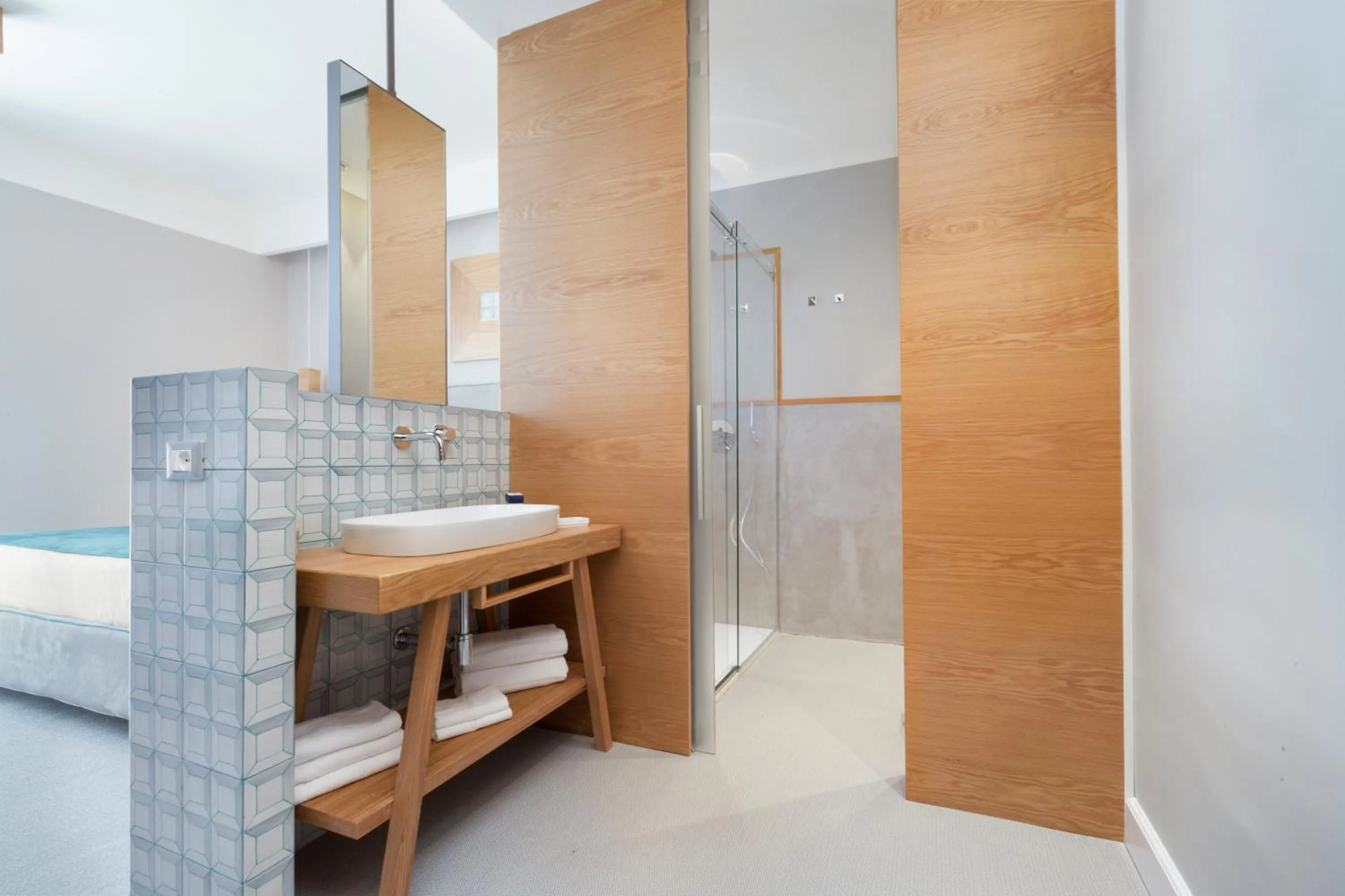 Bathroom, Bed in La Piazzetta Guest House