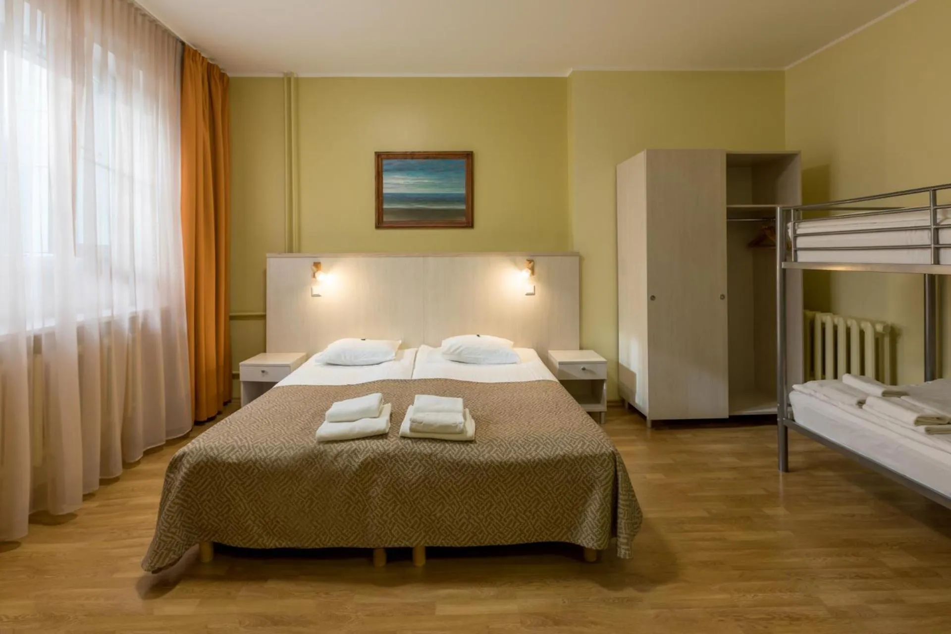 Bed in Viiking Spa Hotel