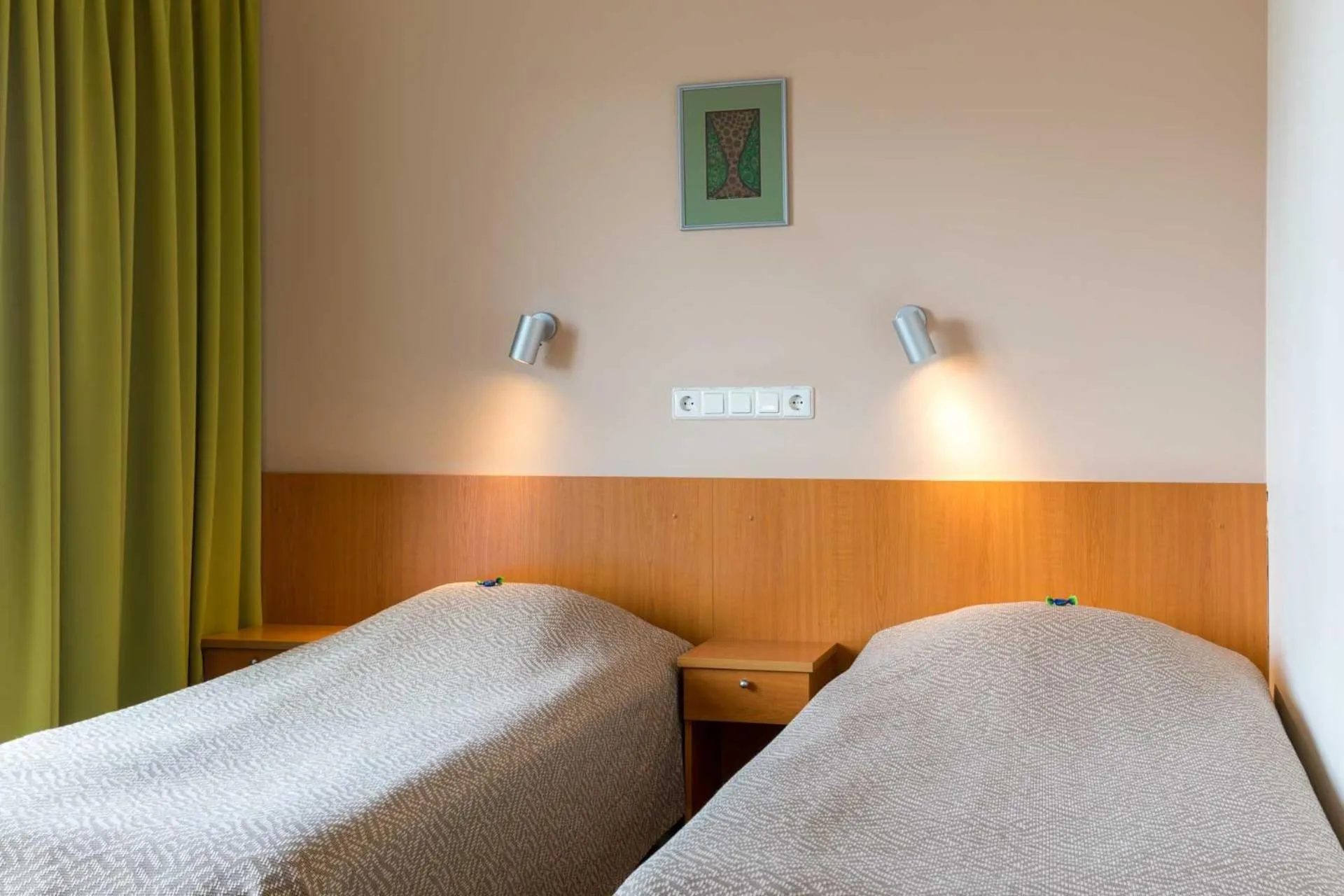 Bed in Viiking Spa Hotel