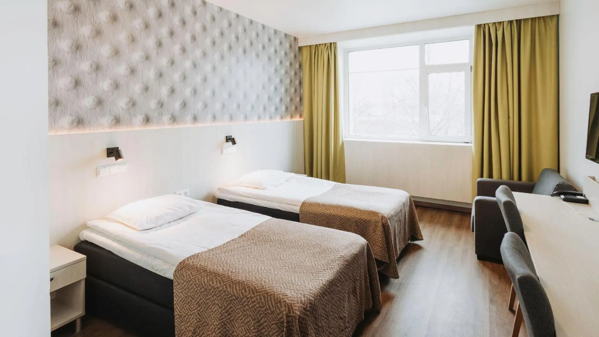 Bed in Viiking Spa Hotel