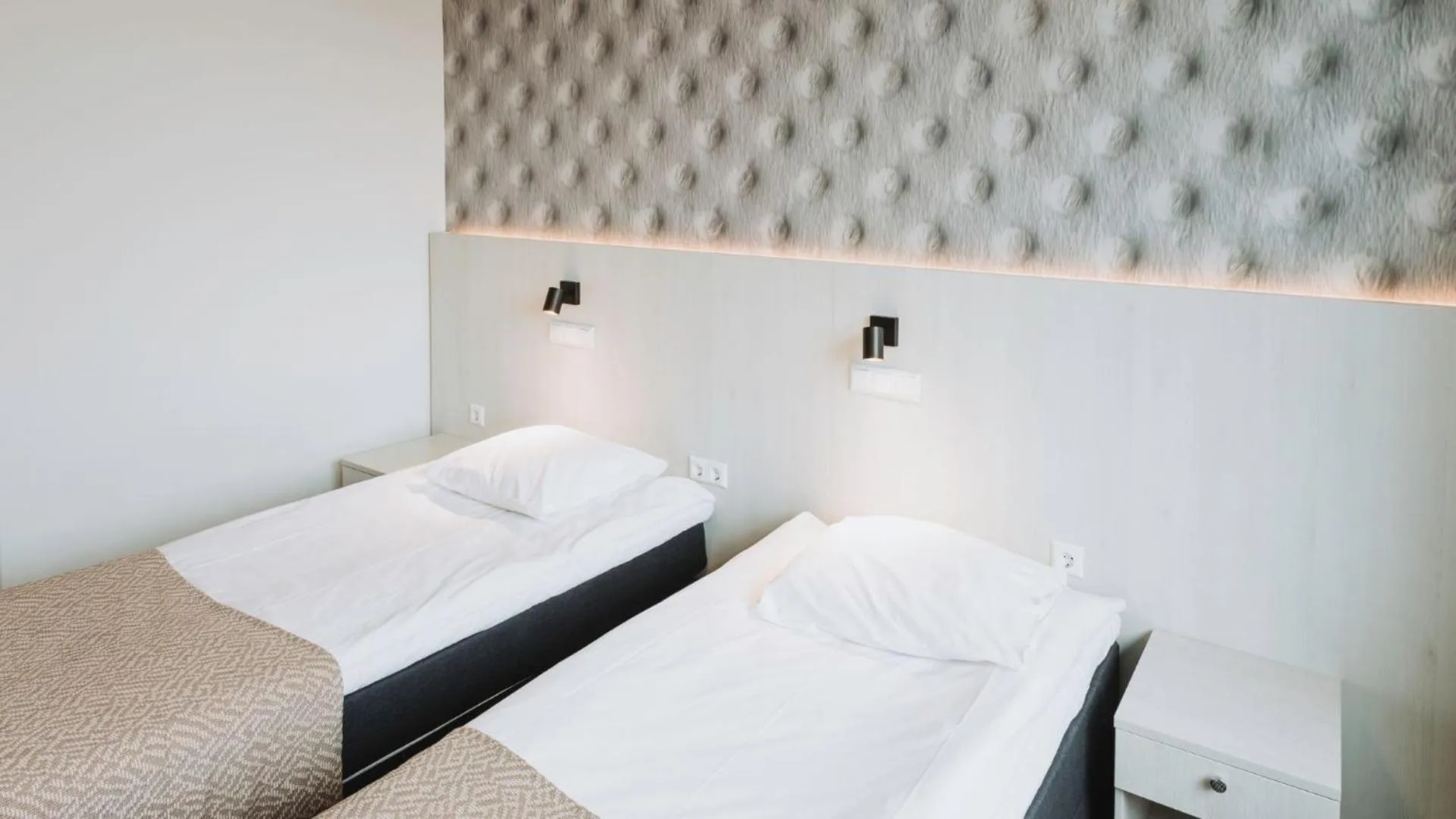 Bed in Viiking Spa Hotel