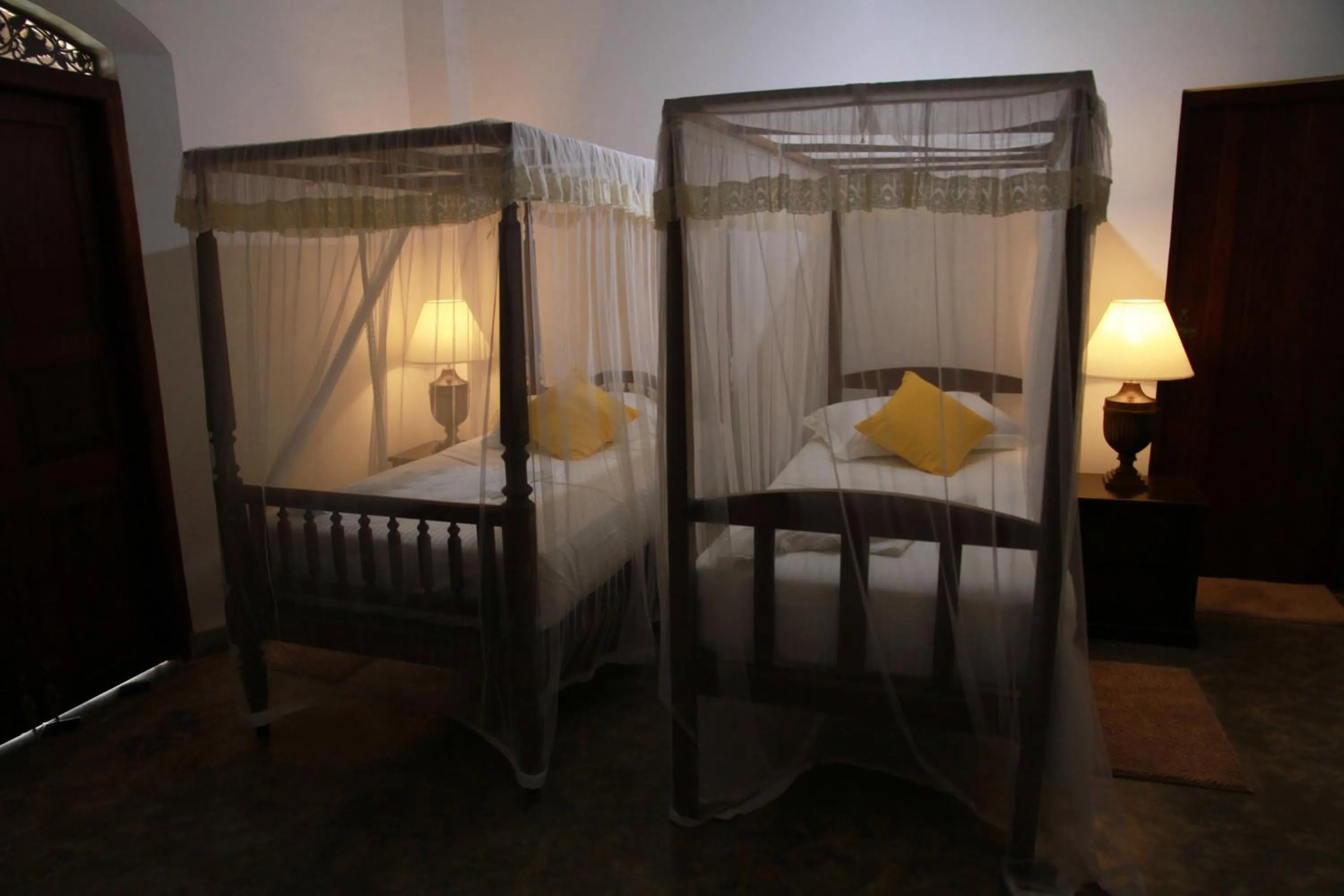 Bed in Thamaya Heritance Tangalle