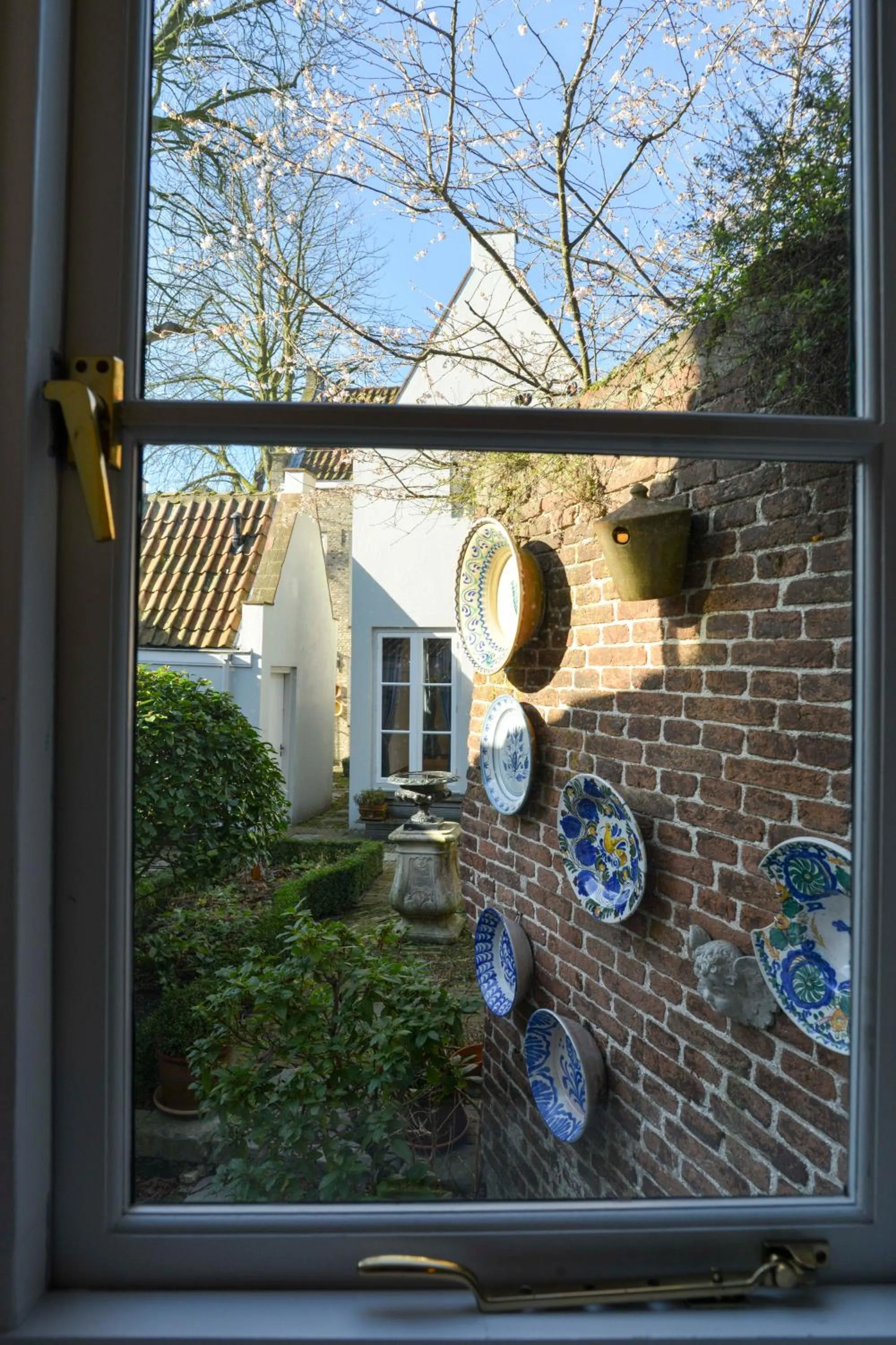 Garden view in Logement 't Oude Bierhuys
