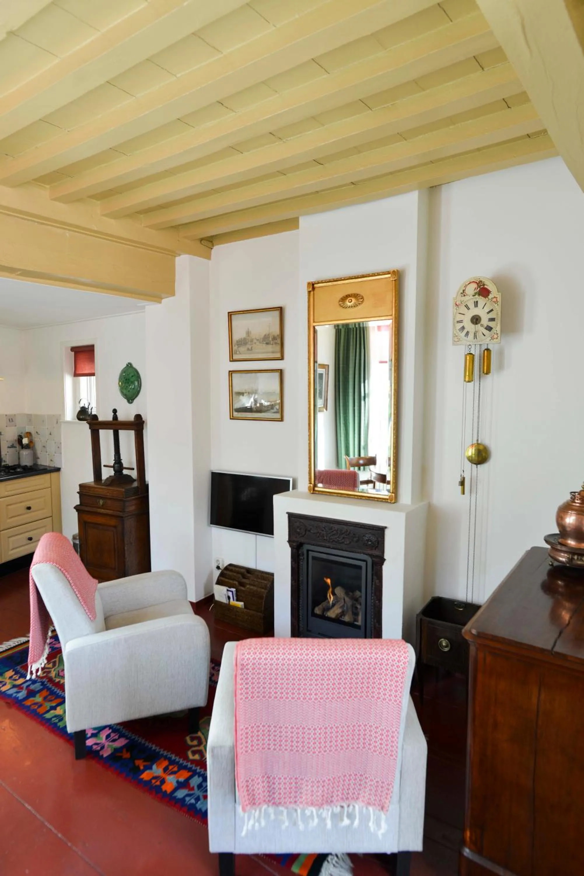 Seating area in Logement 't Oude Bierhuys