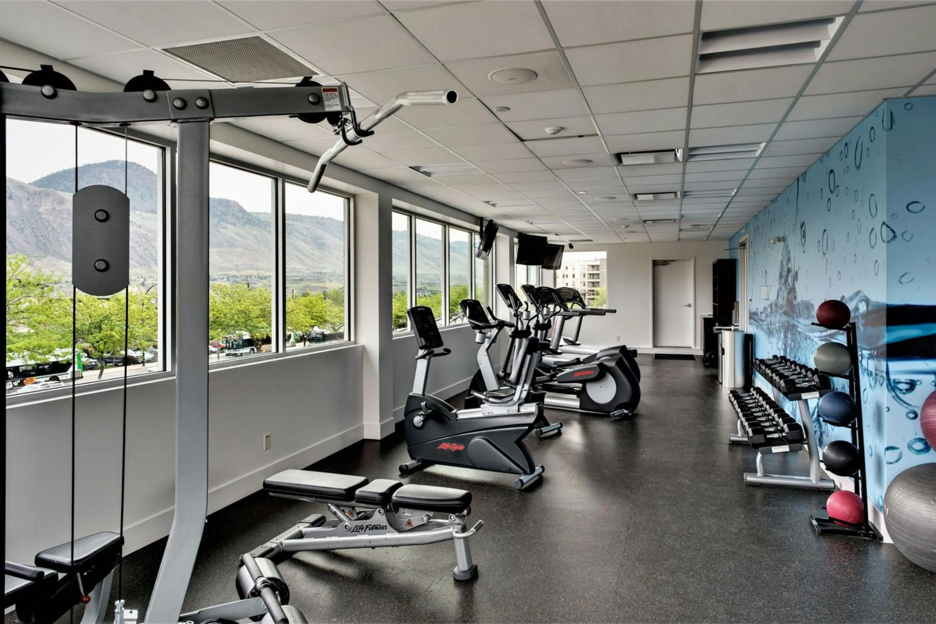 Fitness centre/facilities in Delta Hotels by Marriott Kamloops