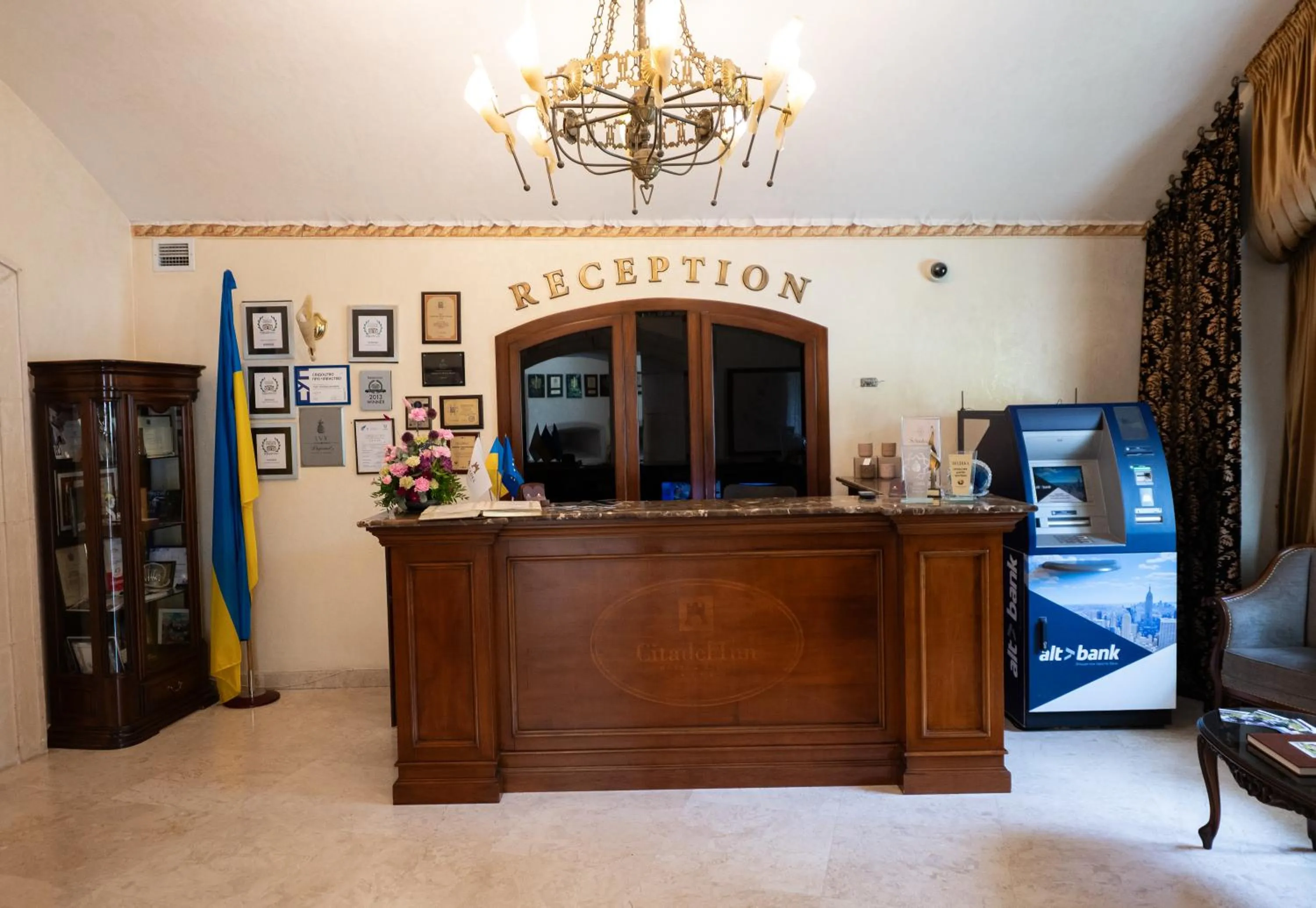 Lobby or reception in Citadel Inn Gastro Boutique Hotel - Готель Цитадель Львів