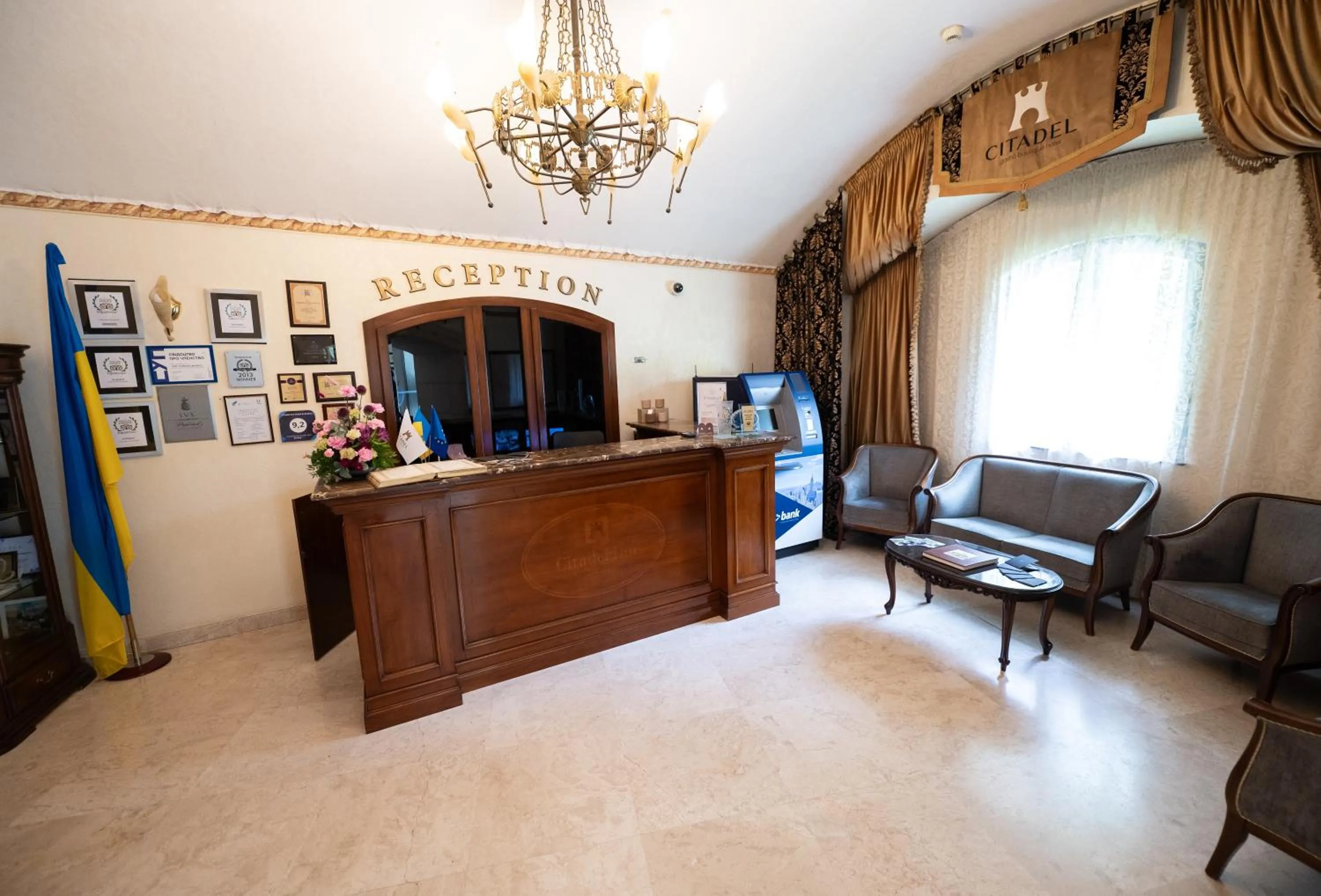 Lobby or reception in Citadel Inn Gastro Boutique Hotel - Готель Цитадель Львів