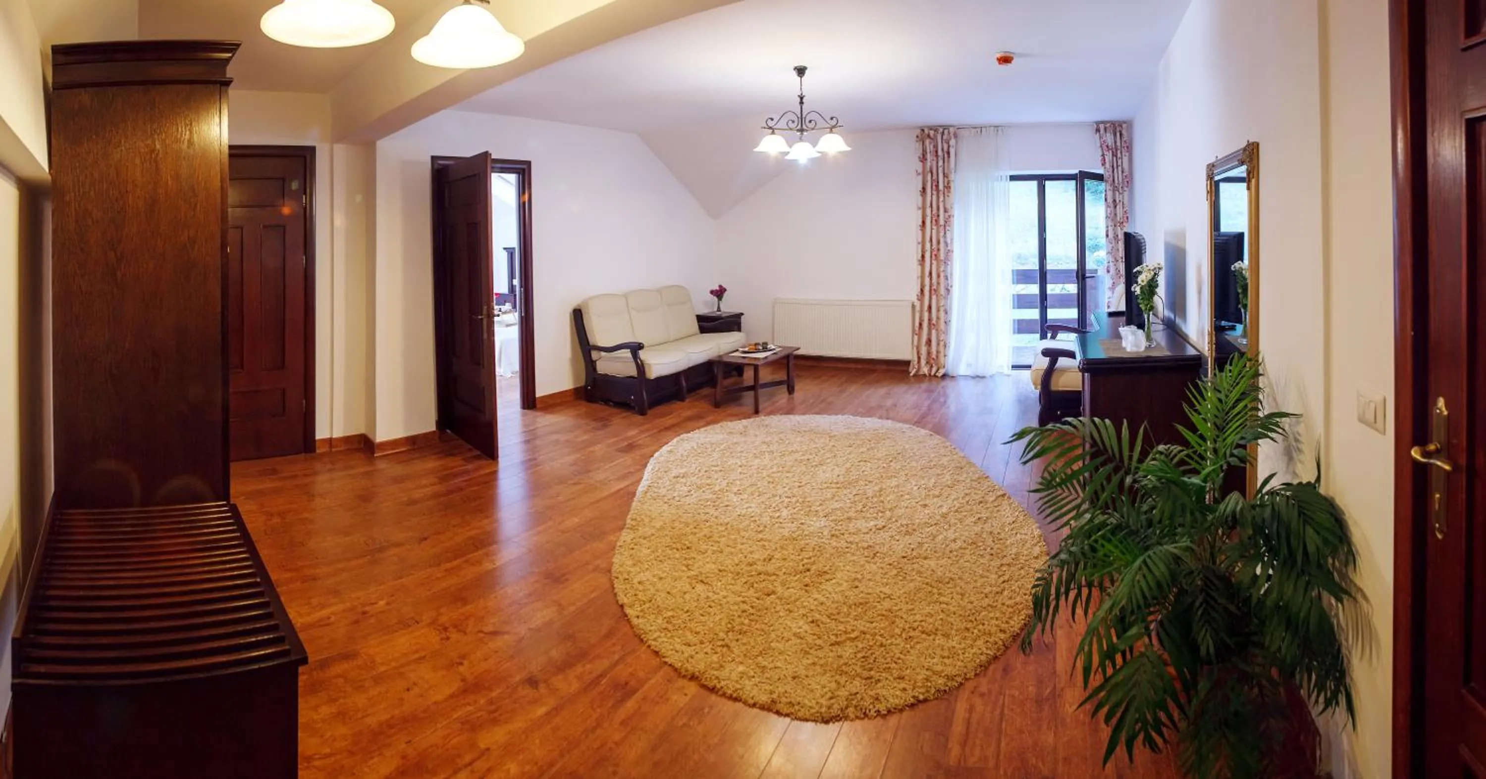 Living room in Pension Perla Bucovinei