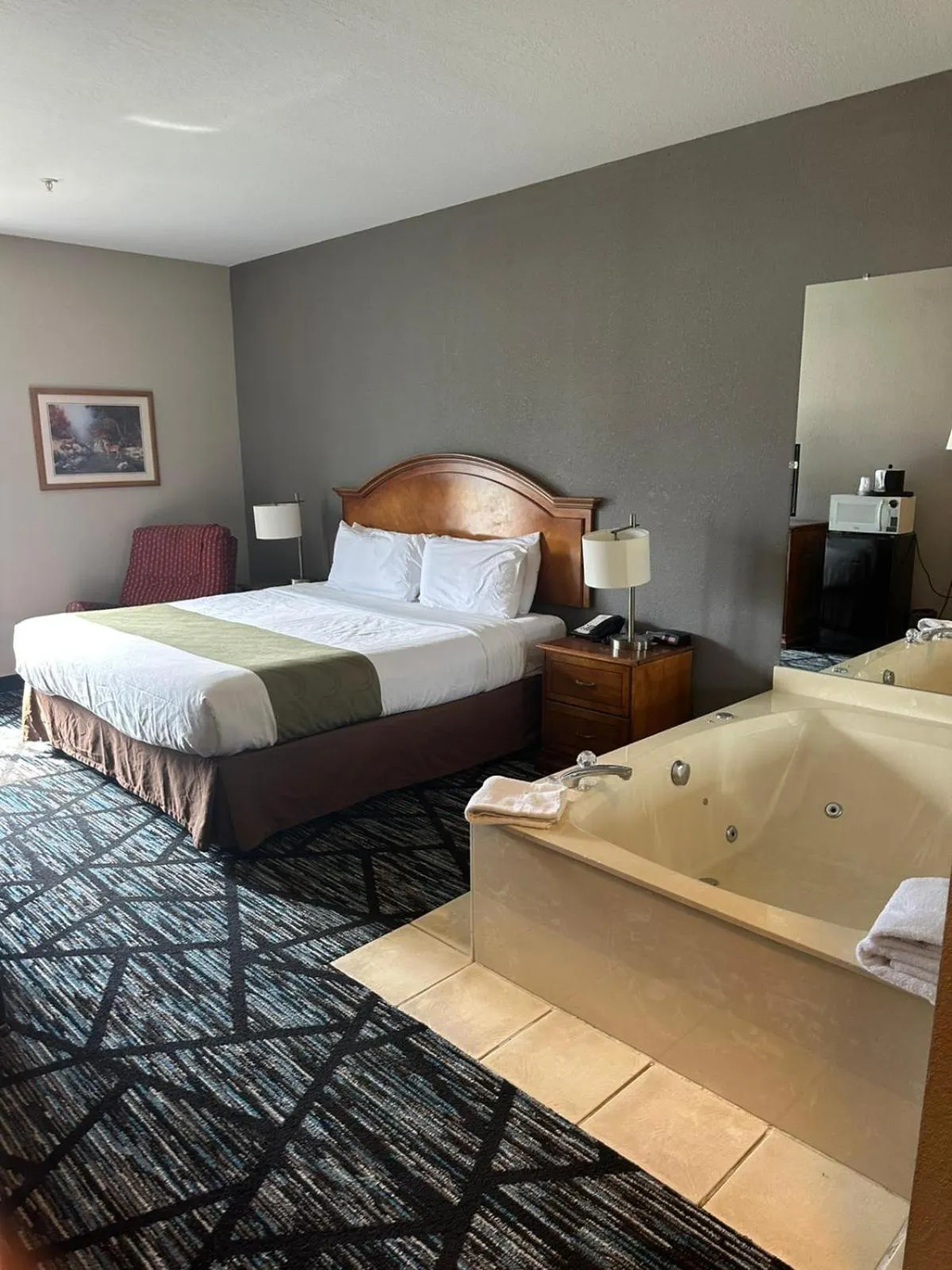 Bed in Hometown Inn Indian River