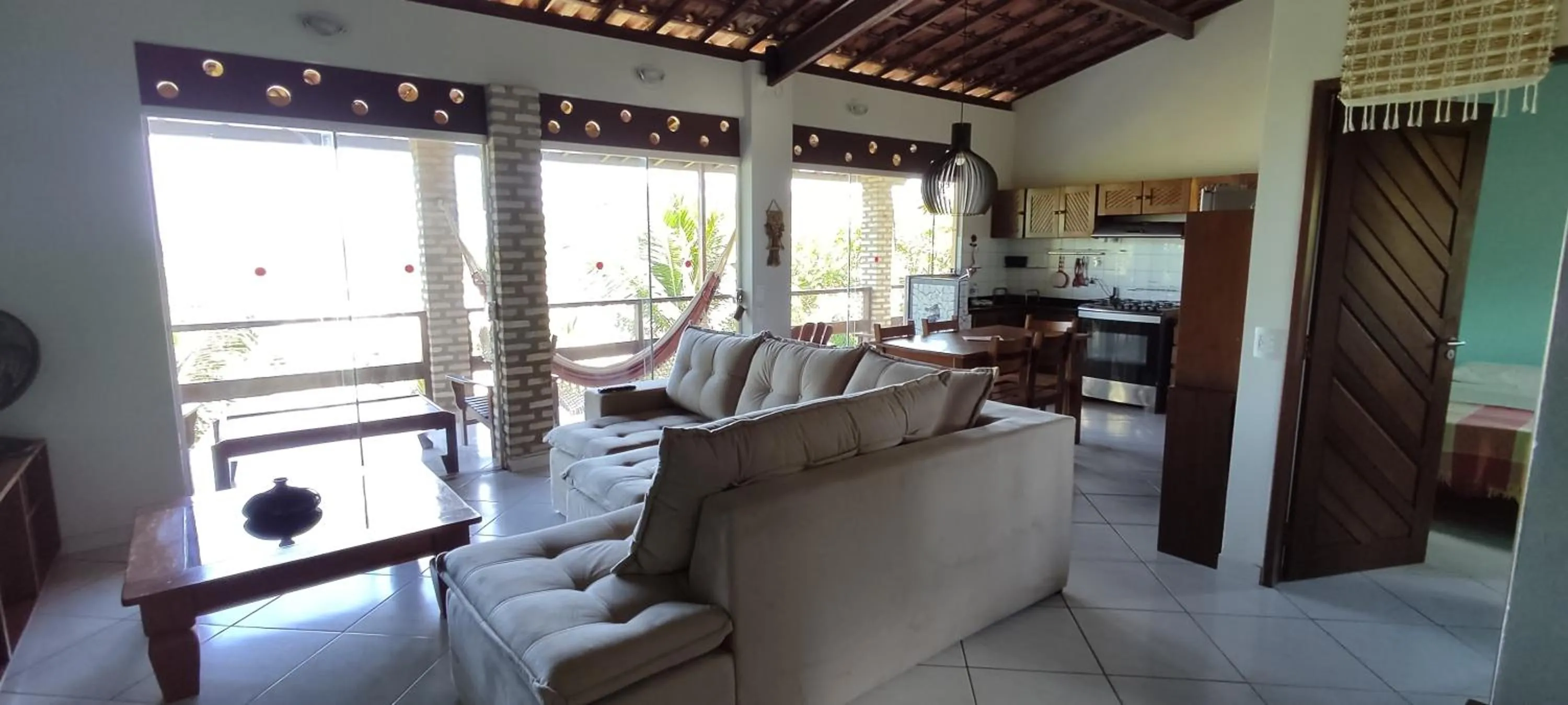 Living room in Pousada Cavalo Marinho