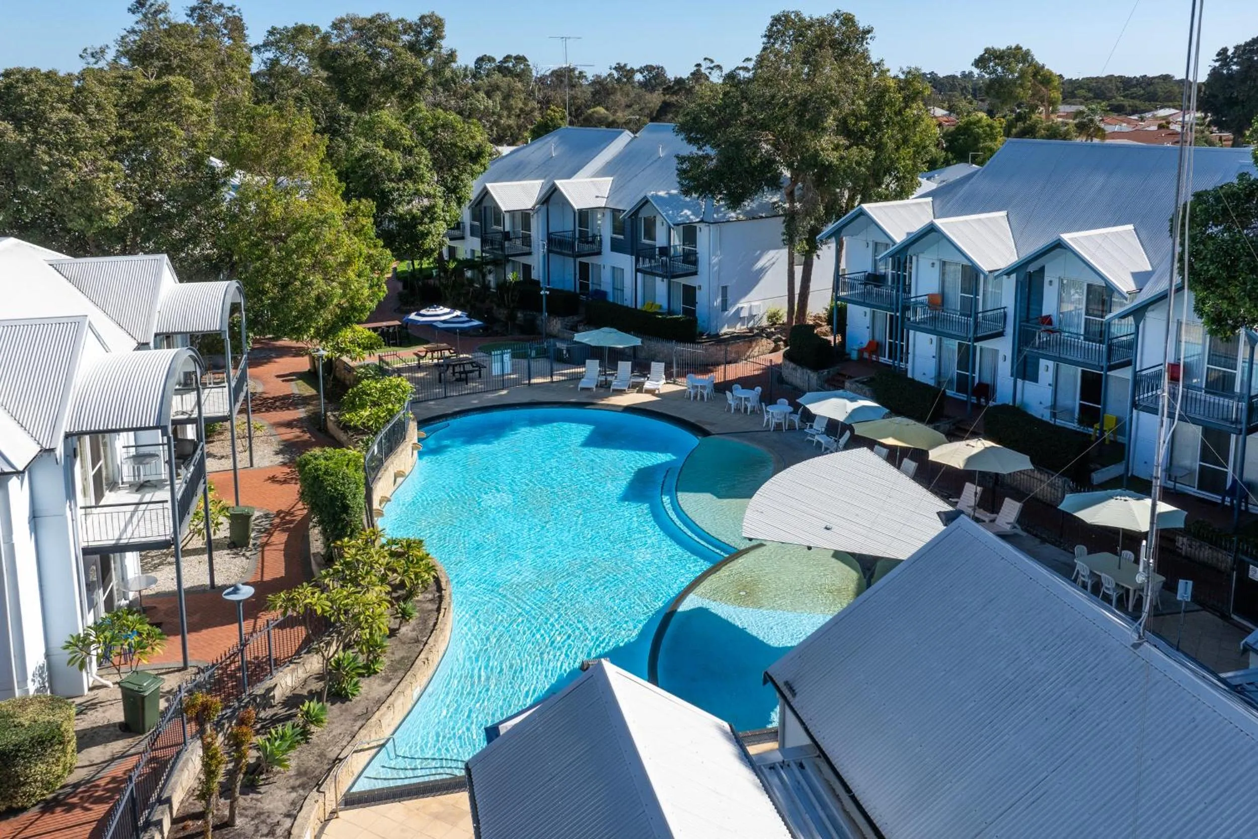 Bird's eye view in Mandurah Quay Resort