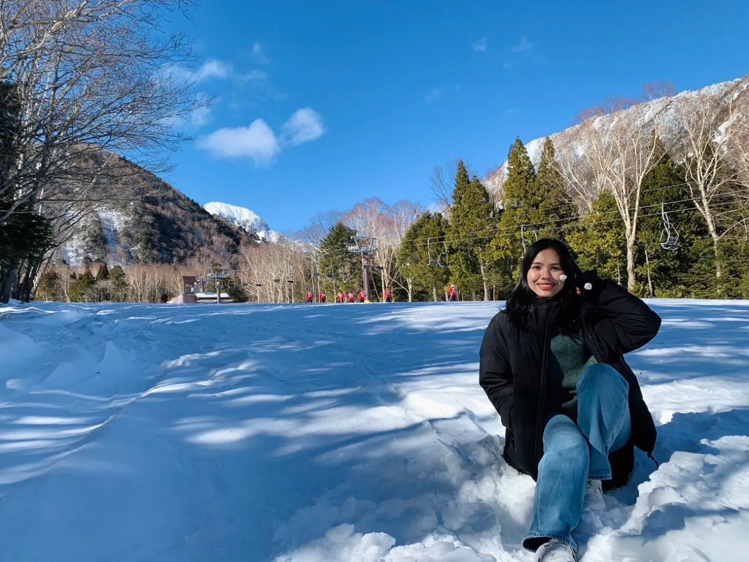 Skiing in Hatago Nagomi