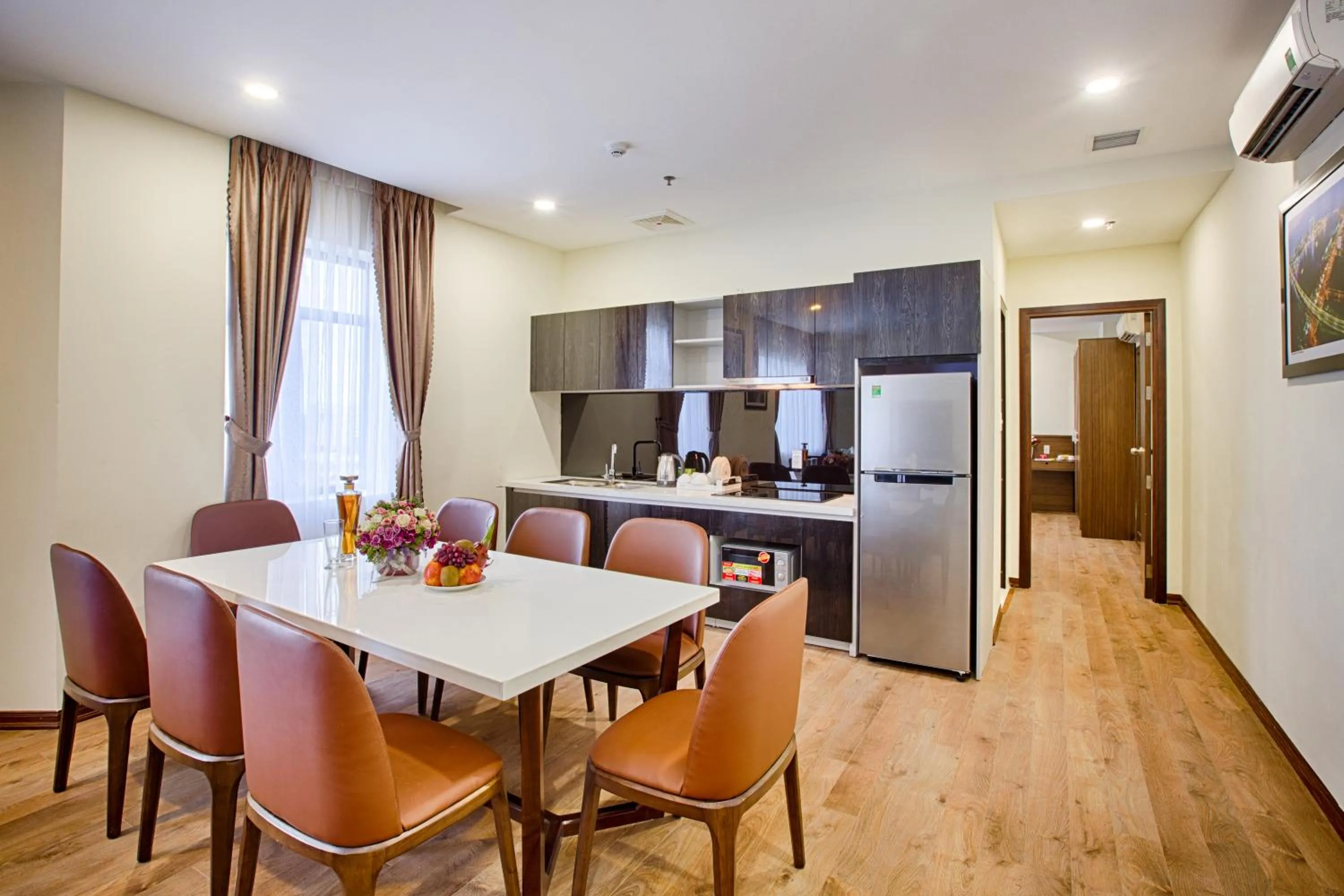 Kitchen or kitchenette in Central Hotel & Spa Danang