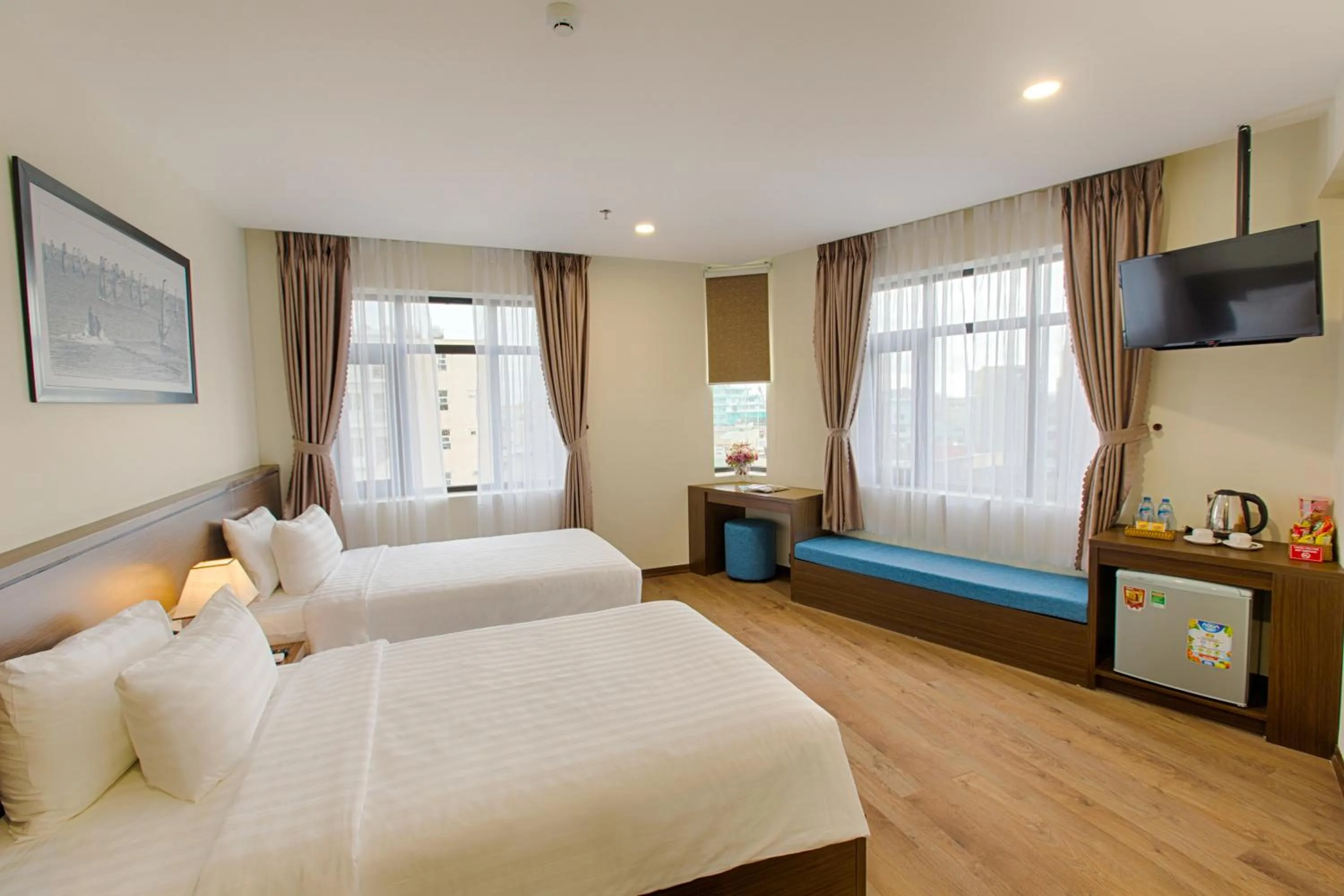 Living room, Bed in Central Hotel & Spa Danang