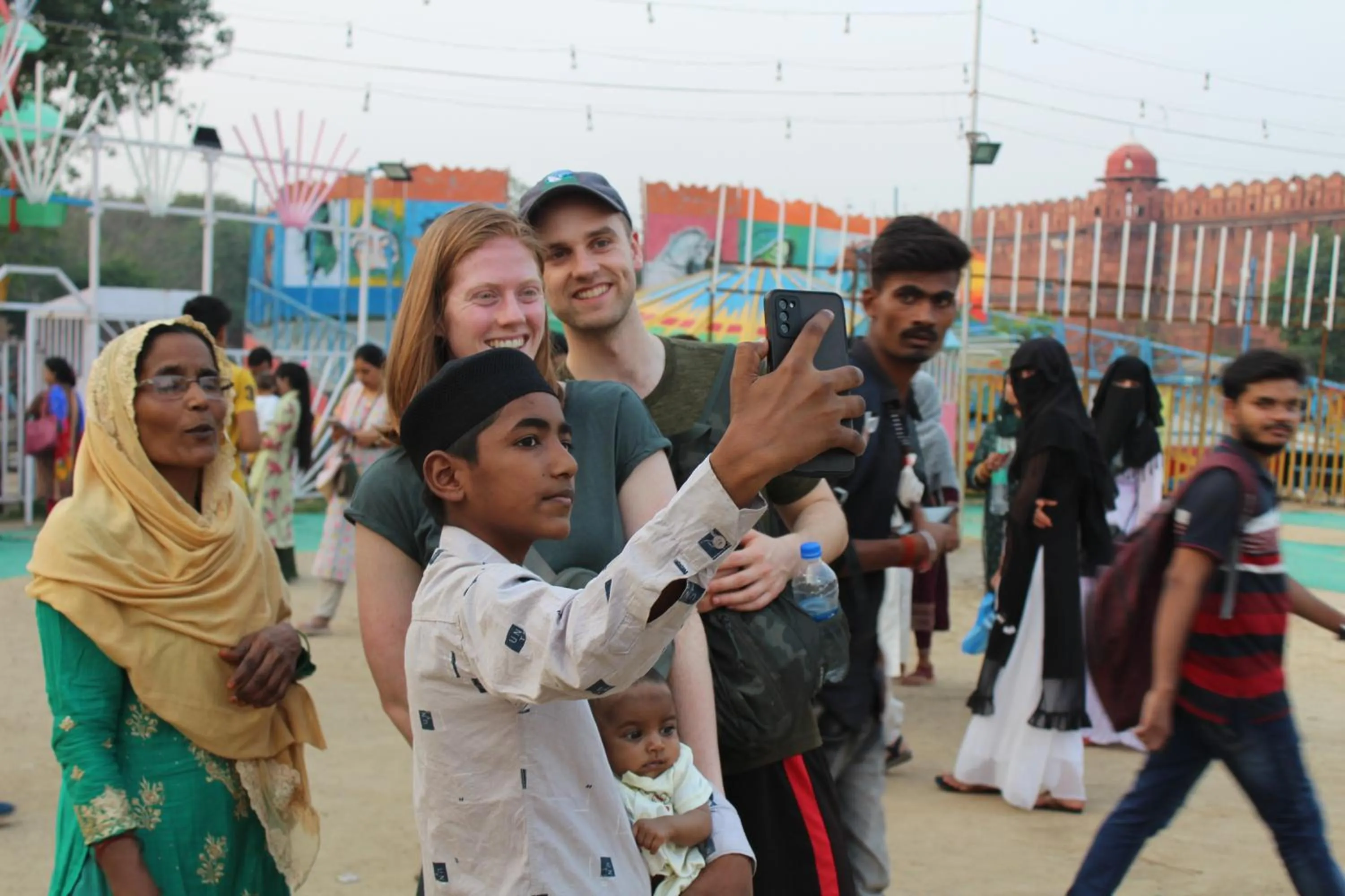 group of guests in Backpackers Heaven New King - New Delhi Train Station