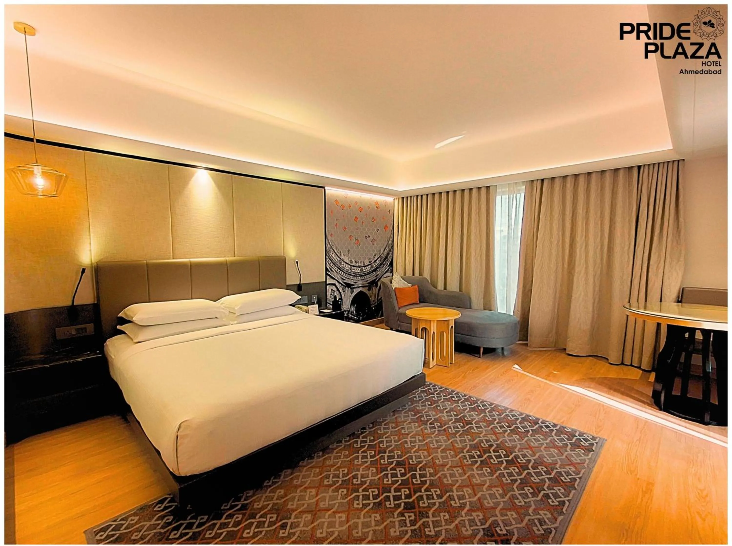 Bed in Pride Plaza Hotel, Ahmedabad