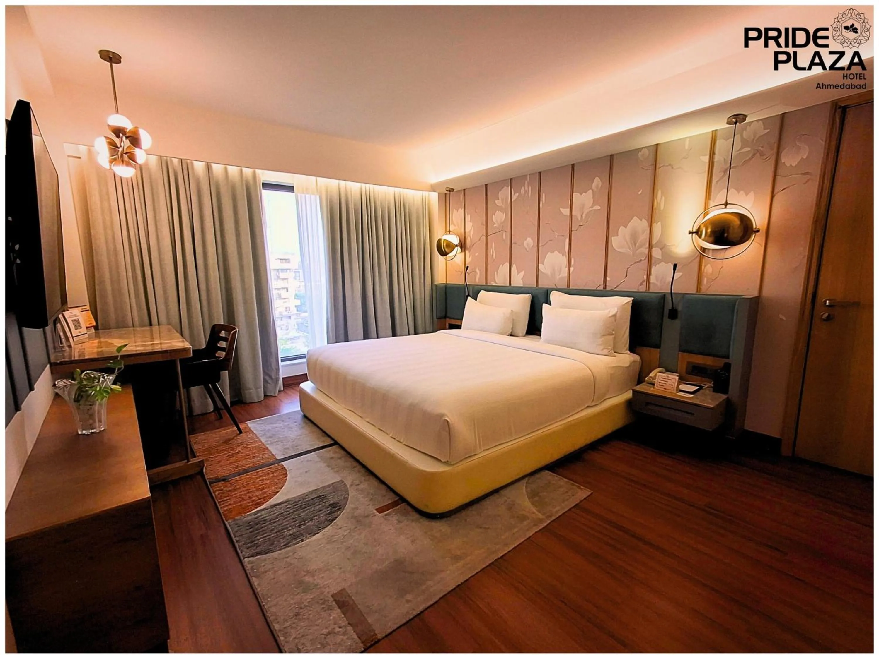 Bed in Pride Plaza Hotel, Ahmedabad