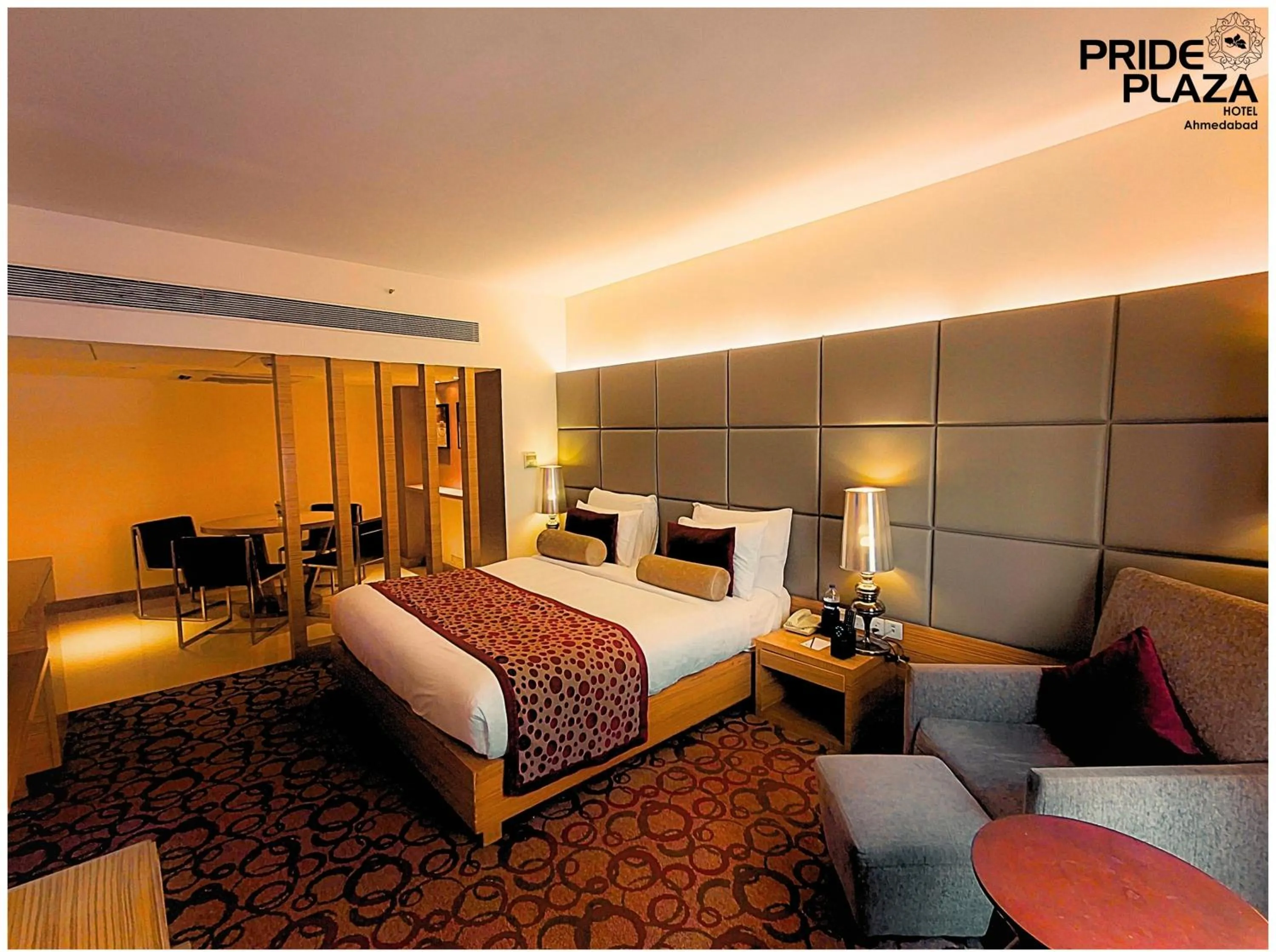 Bed in Pride Plaza Hotel, Ahmedabad