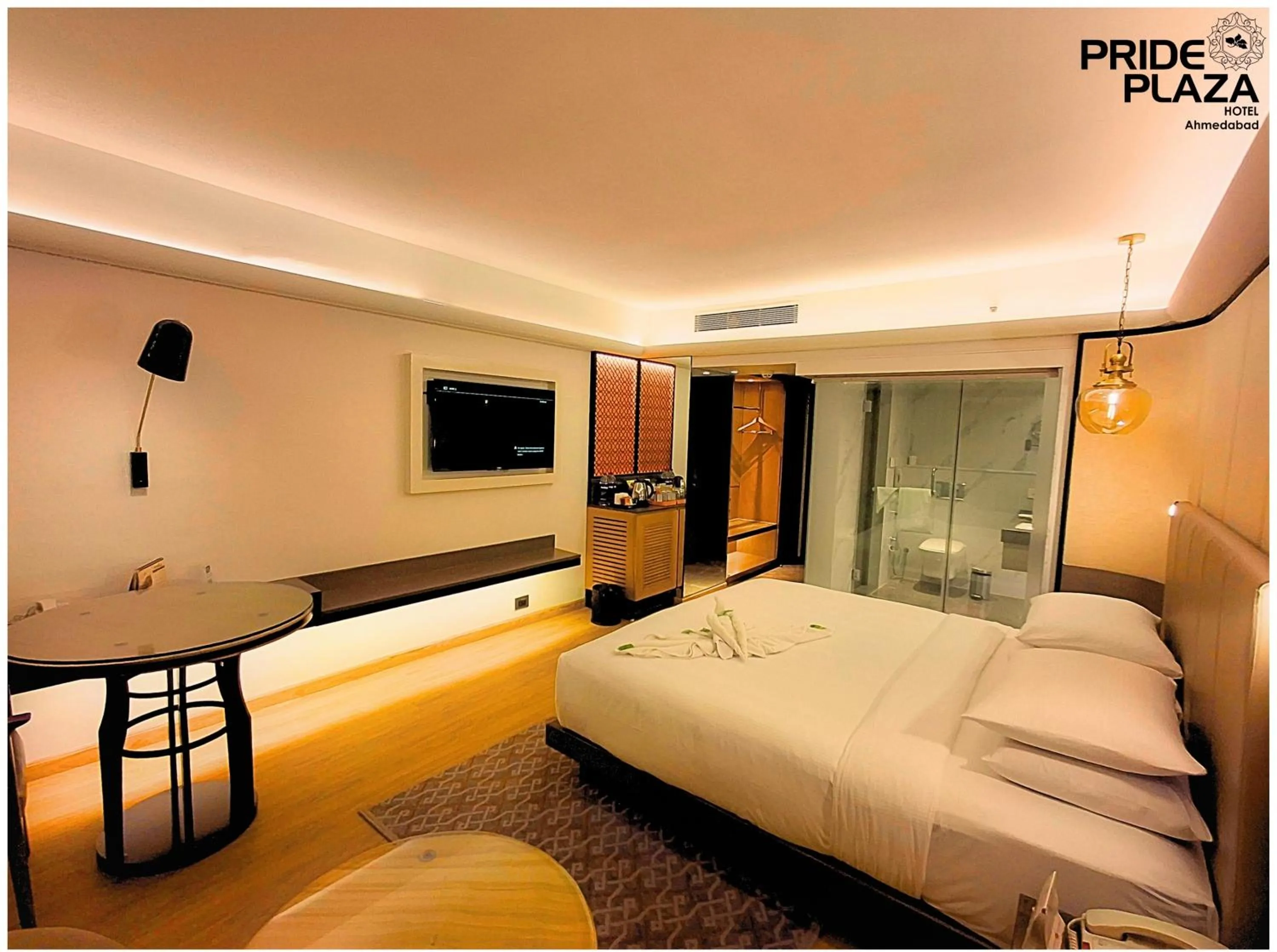 Bed in Pride Plaza Hotel, Ahmedabad