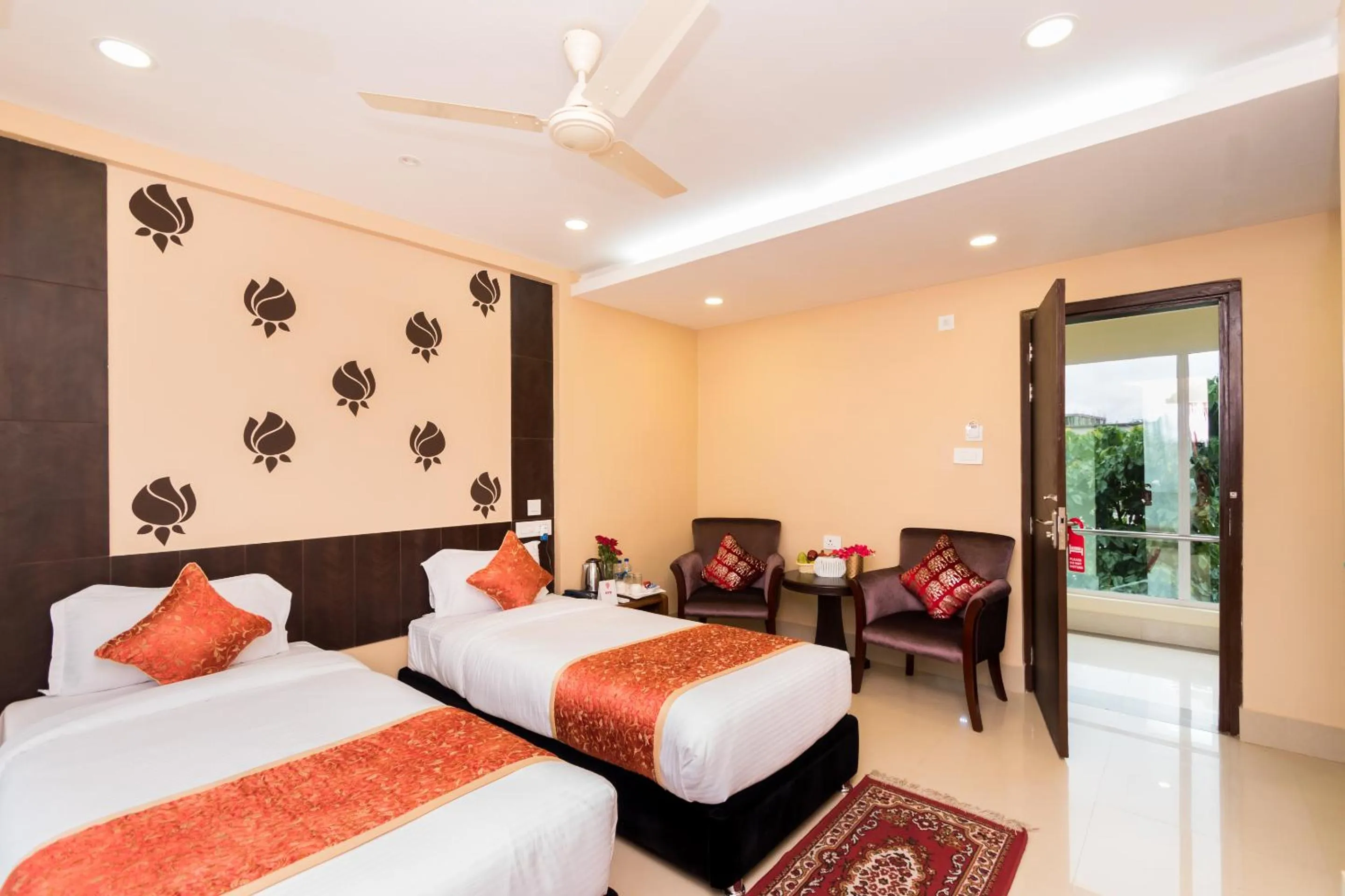 Bedroom, Bed in Central Courtyard Boutique Hotel