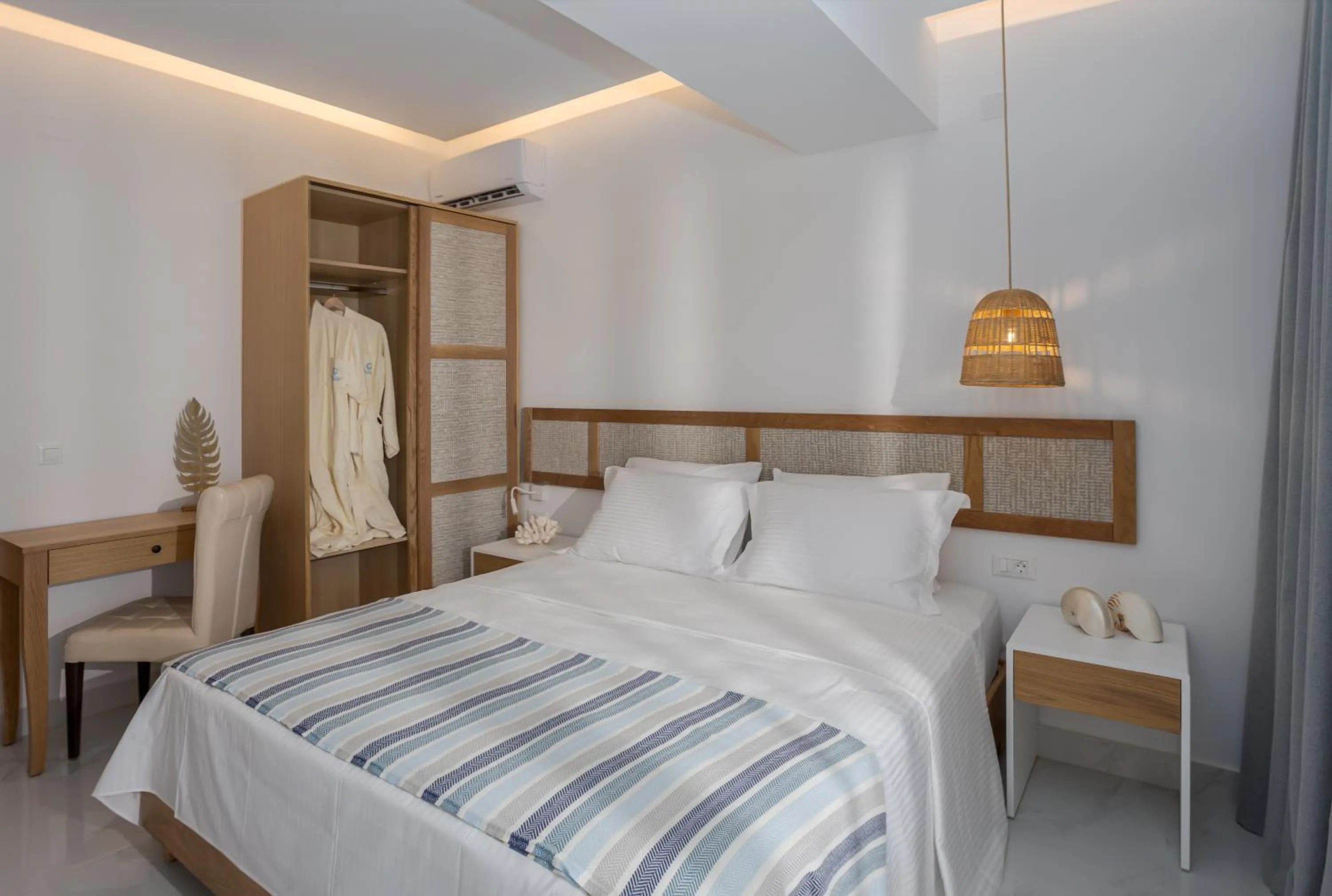 Bed in Galazio Beach Resort