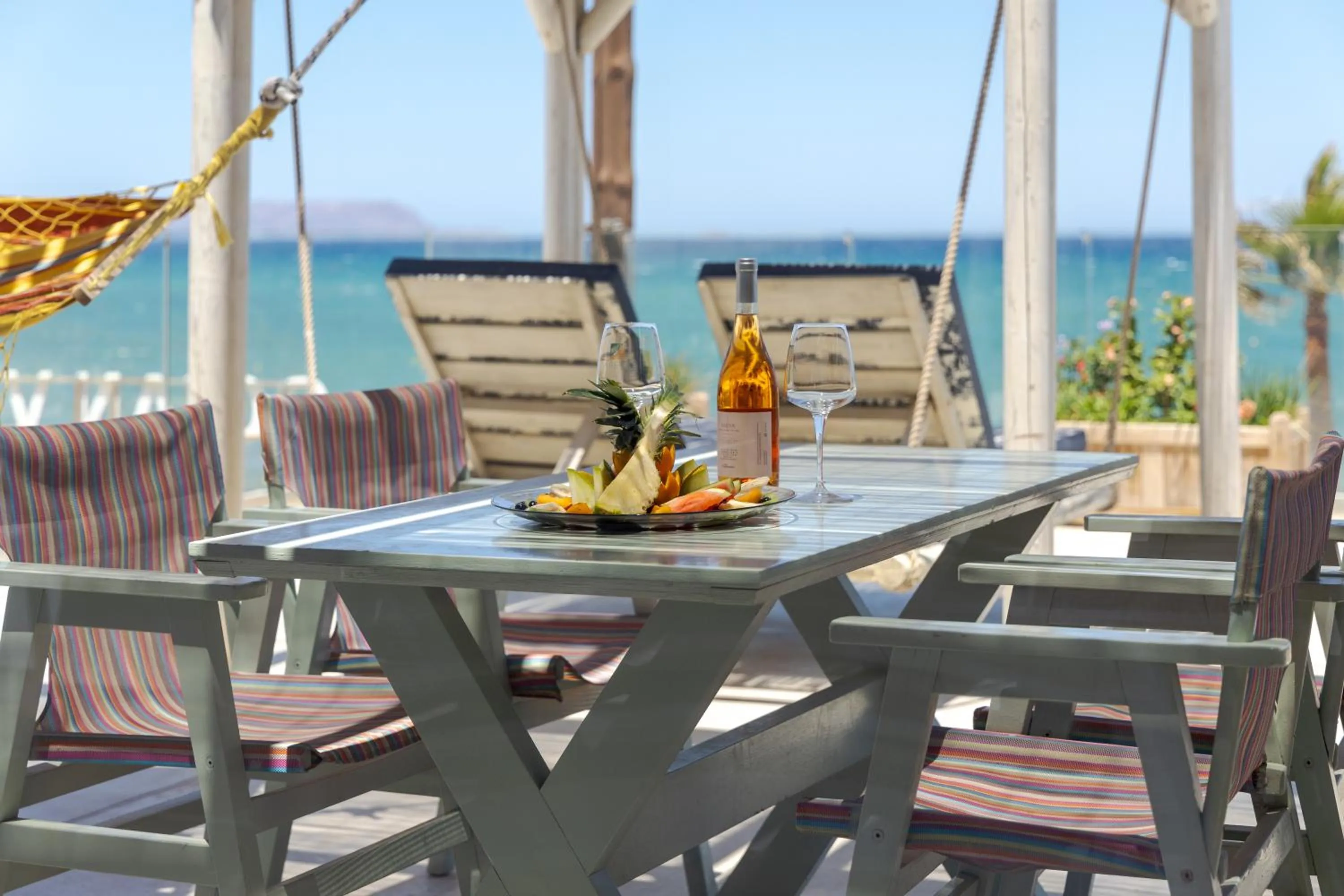 Patio in Galazio Beach Resort