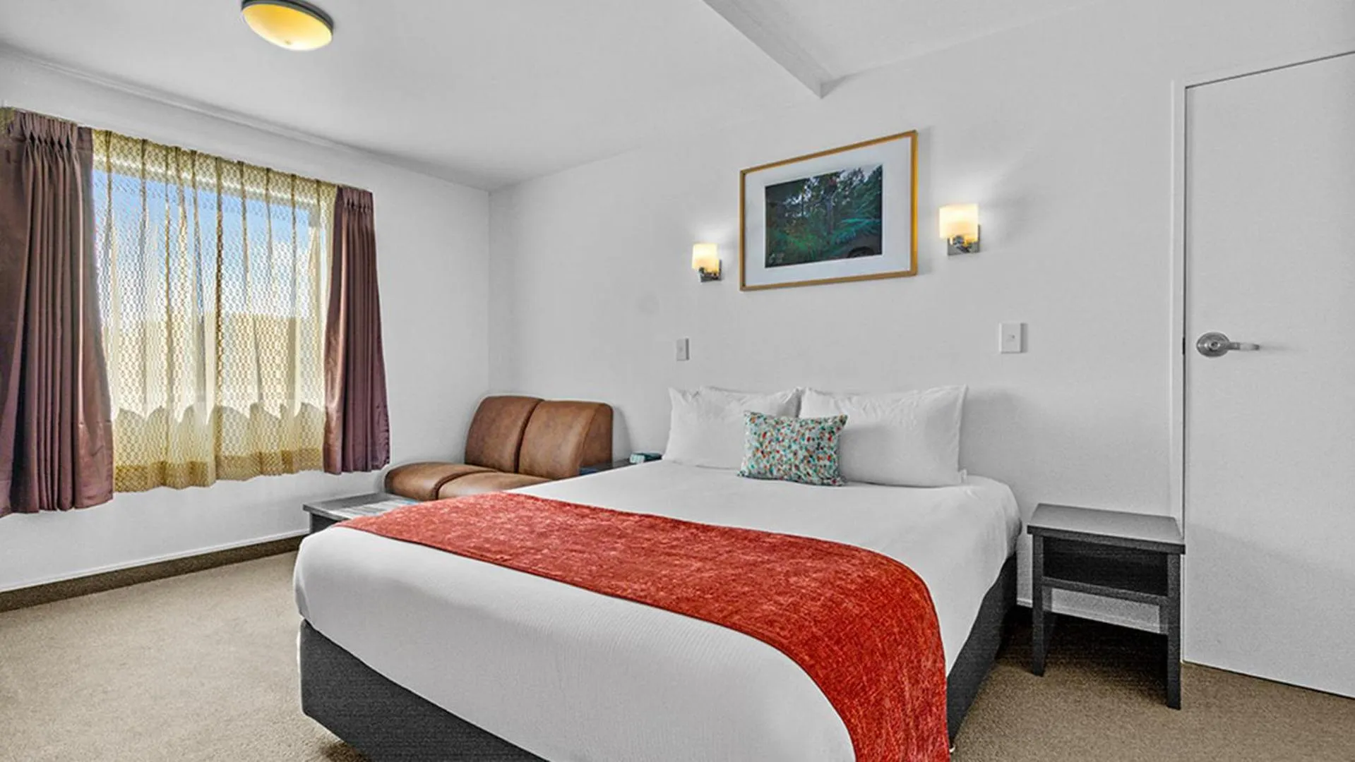 Bed in Bella Vista Motel Rotorua