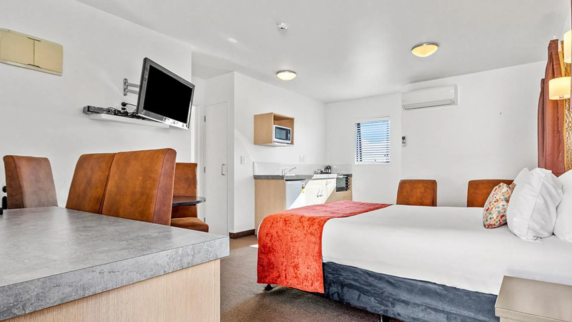 Bed in Bella Vista Motel Rotorua