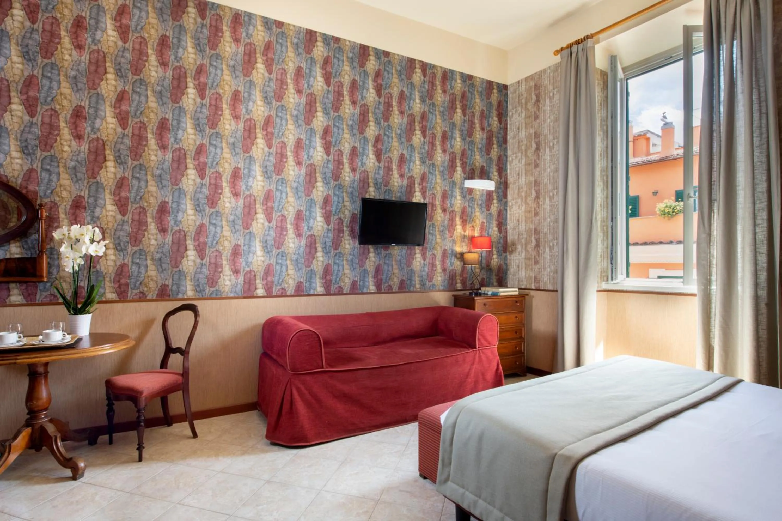 Photo of the whole room, Bed in Welcome House