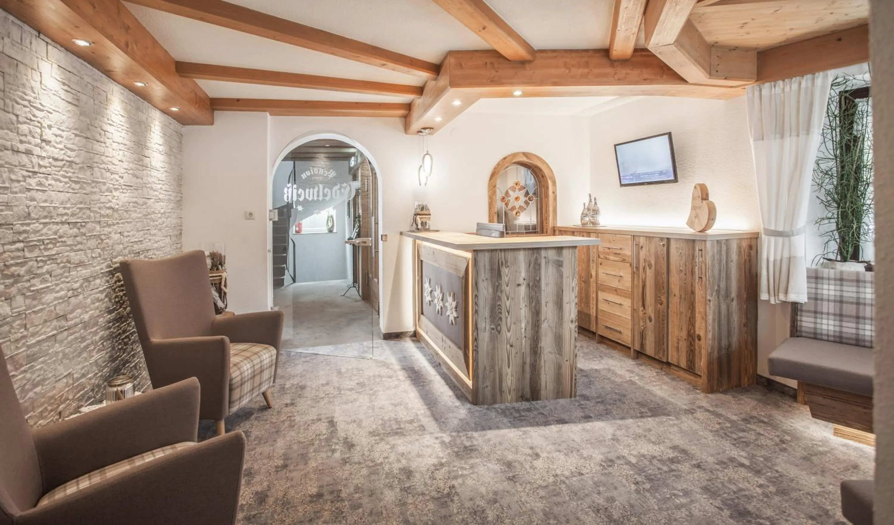 Lobby or reception in Pension Edelweiss