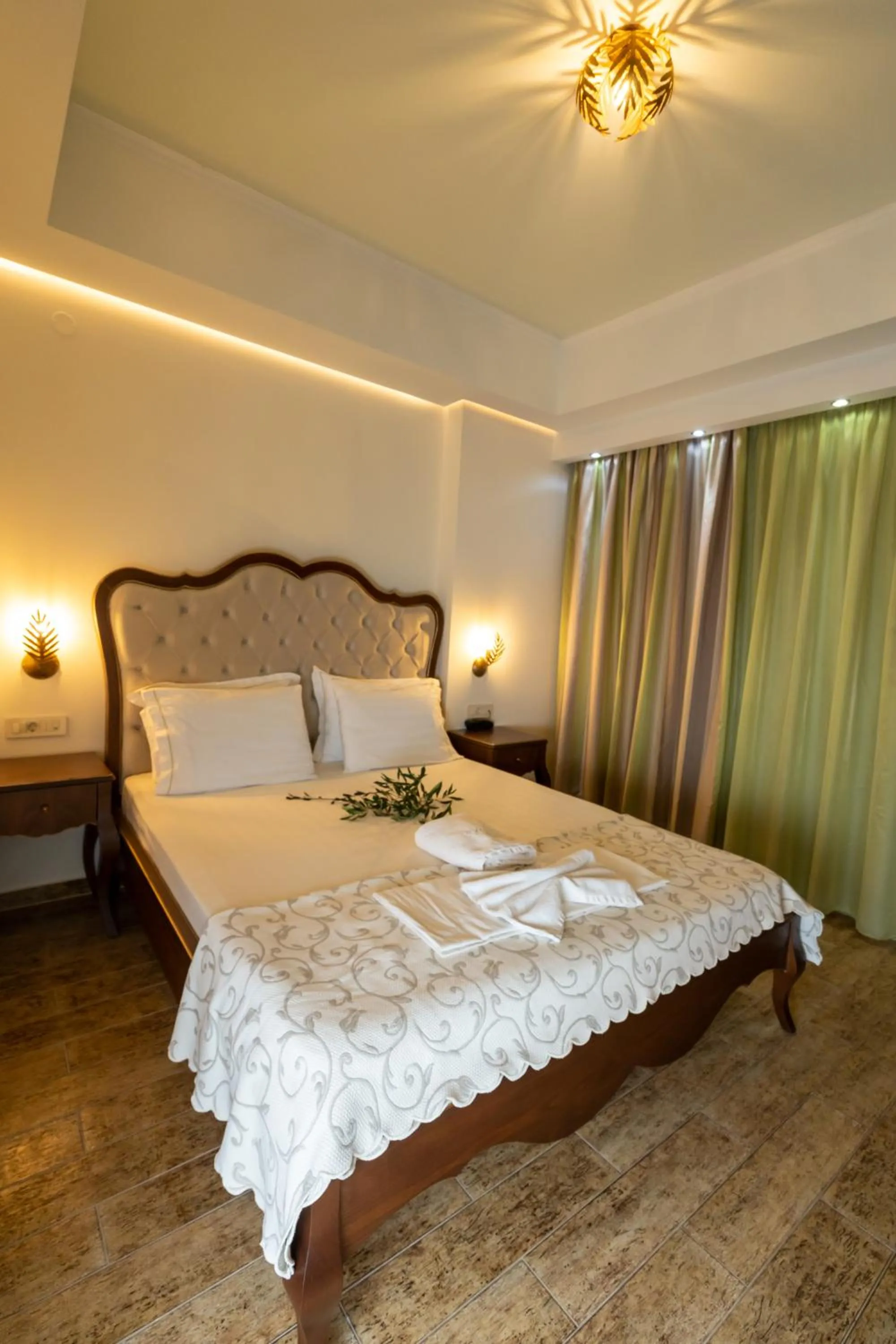Bed in Hotel Parga Princess